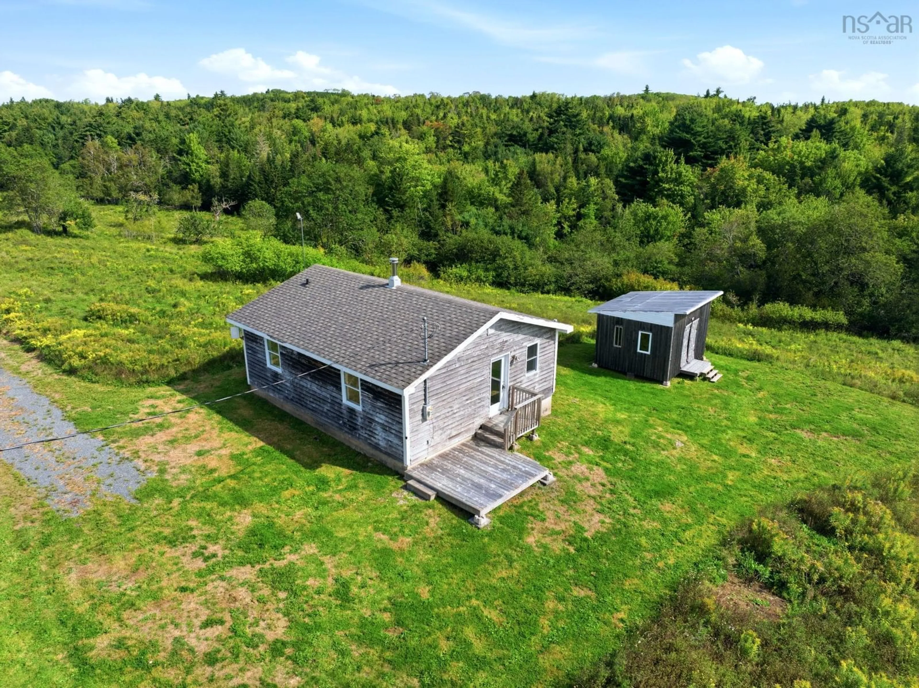 A pic from outside/outdoor area/front of a property/back of a property/a pic from drone, unknown for 168 Hubley Rd, Farmington Nova Scotia B0R 1A0