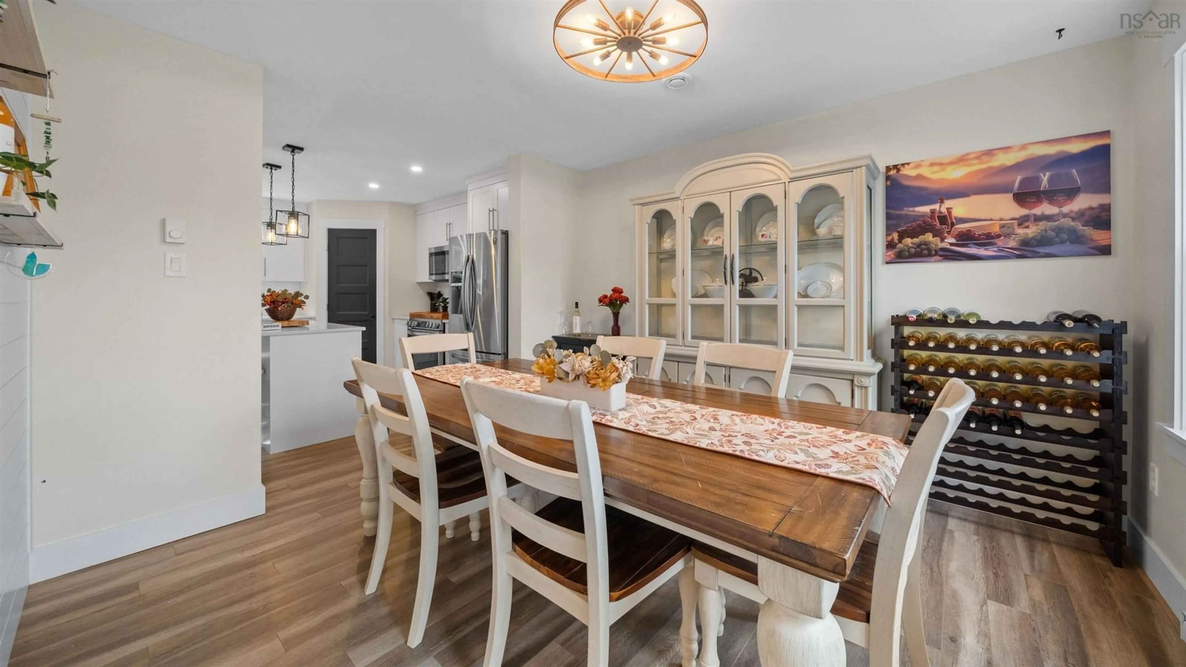 Dining room, wood/laminate floor for 329 Savoy Ave, Lucasville Nova Scotia B4B 0V6