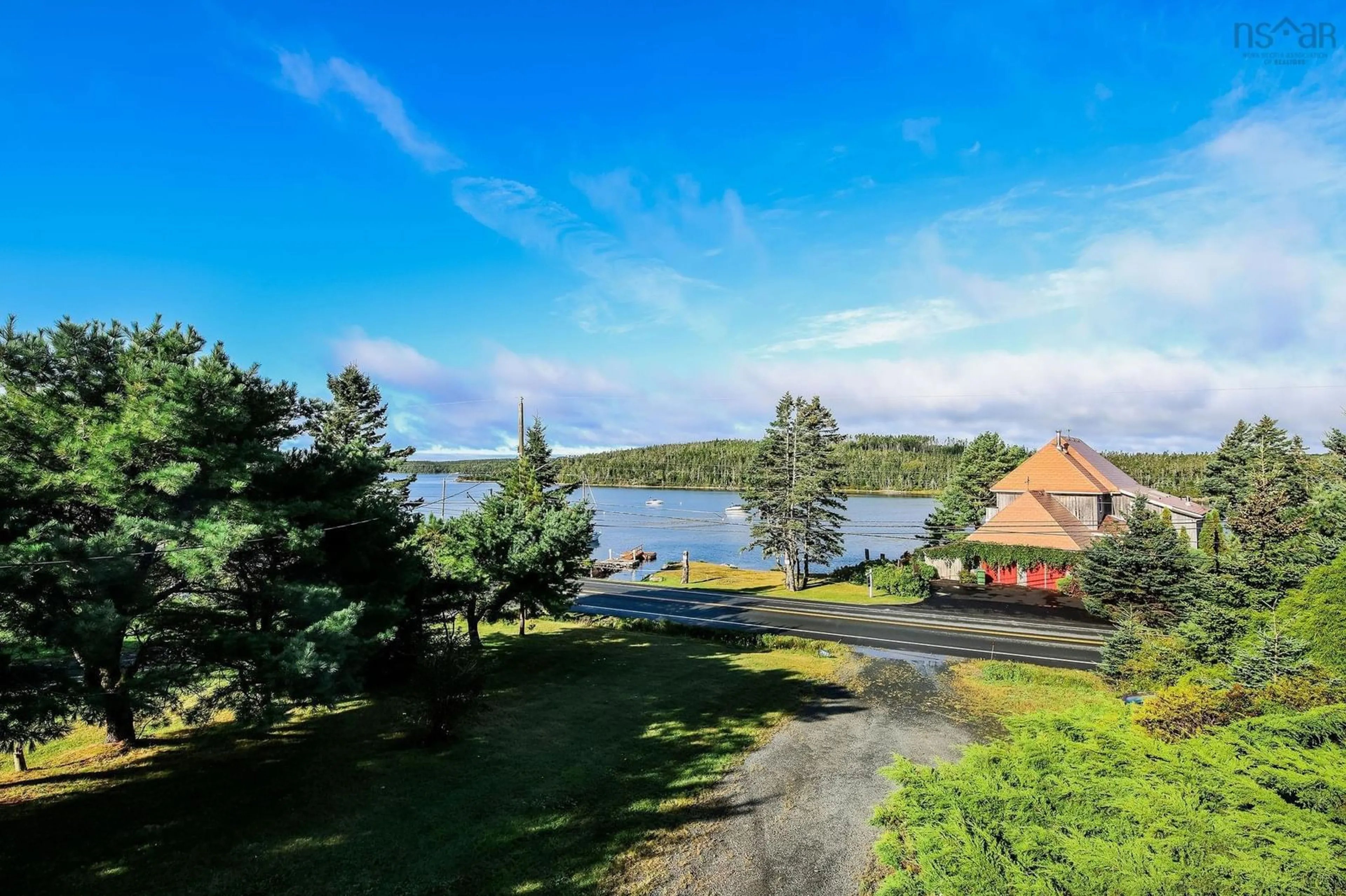 A pic from outside/outdoor area/front of a property/back of a property/a pic from drone, water/lake/river/ocean view for 3981 Prospect Rd, Shad Bay Nova Scotia B3T 2B8