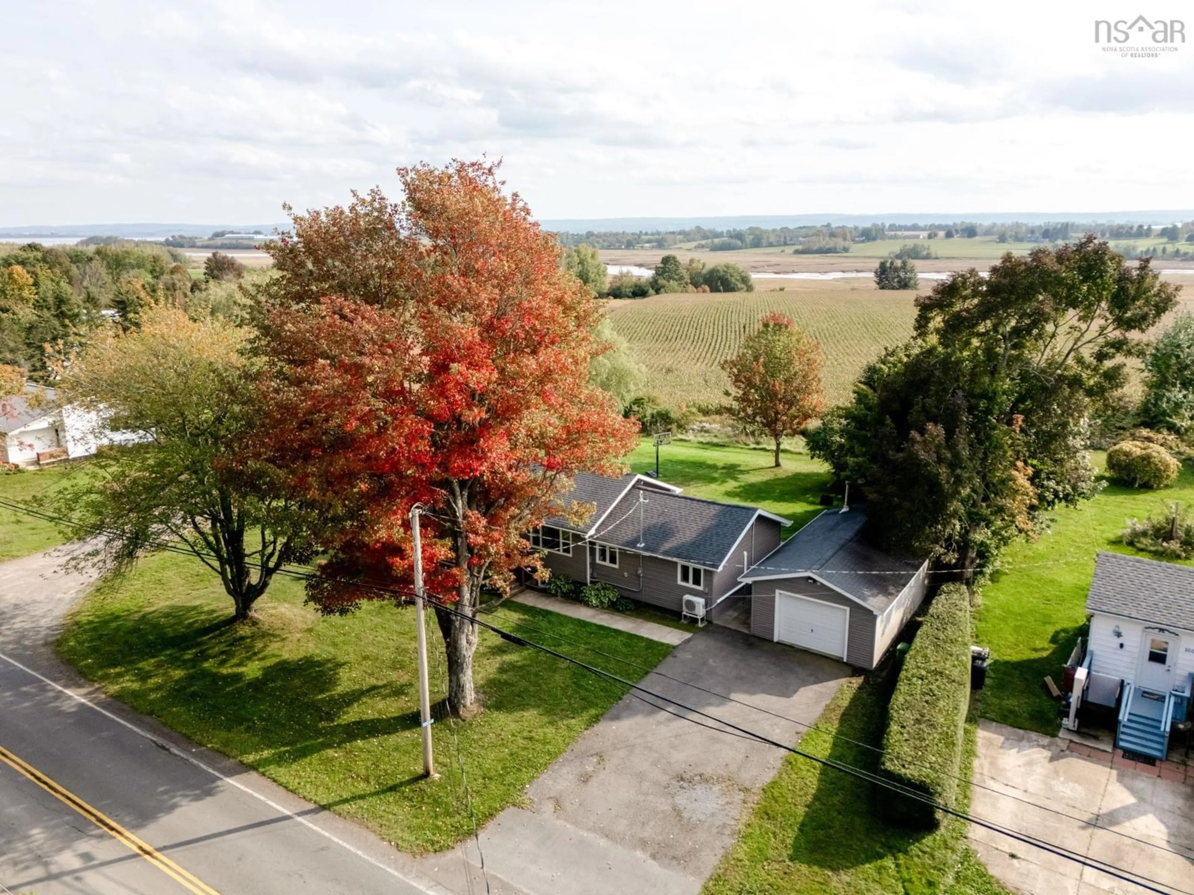 A pic from outside/outdoor area/front of a property/back of a property/a pic from drone, unknown for 10068 Highway 221, Habitant Nova Scotia B0P 1H0