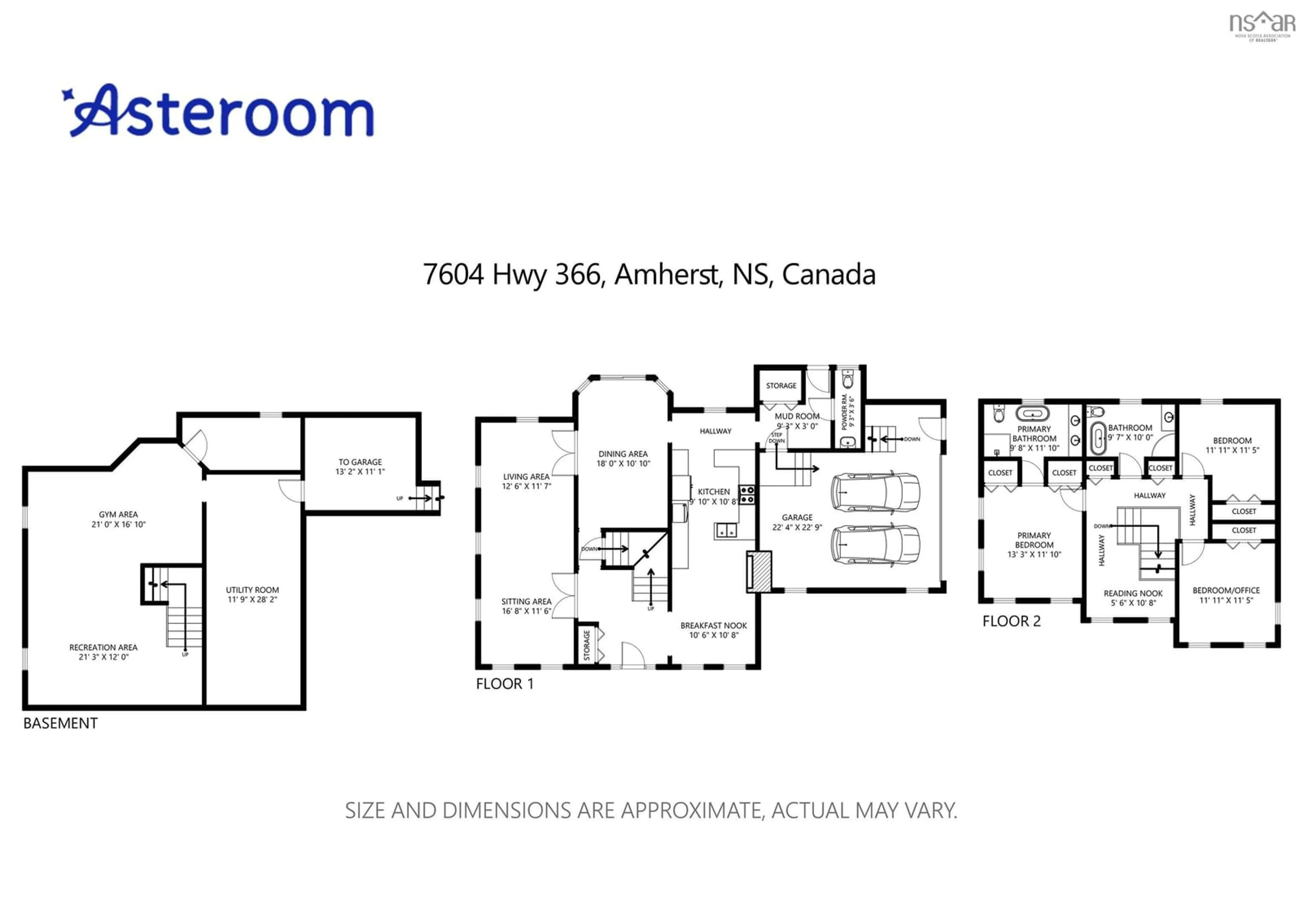 Floor plan for 16 Rose Lane, Port Howe Nova Scotia B0K 1K0
