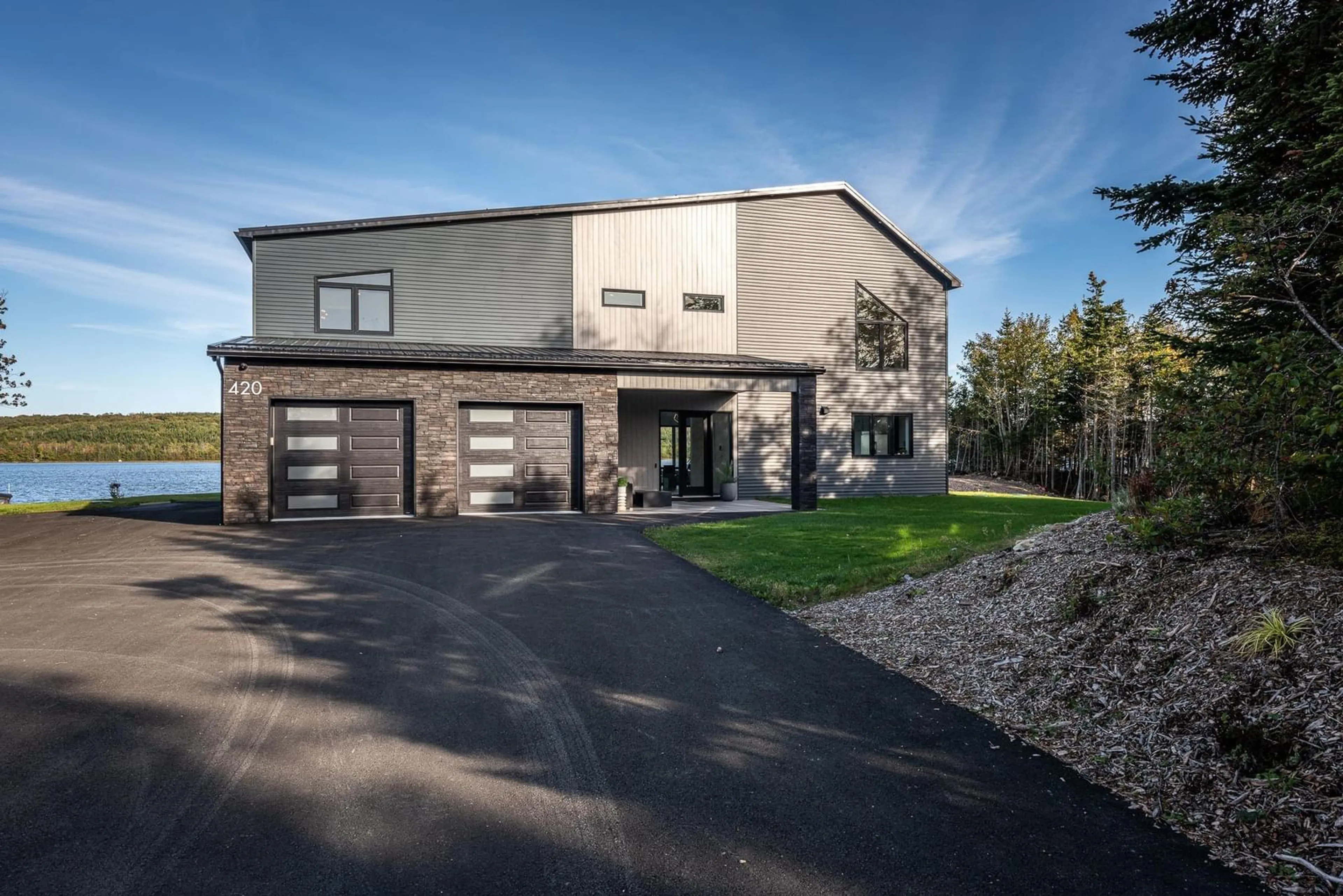 Home with brick exterior material, street for 420 Greyowl Dr, Middle Porters Lake Nova Scotia B3E 0B6