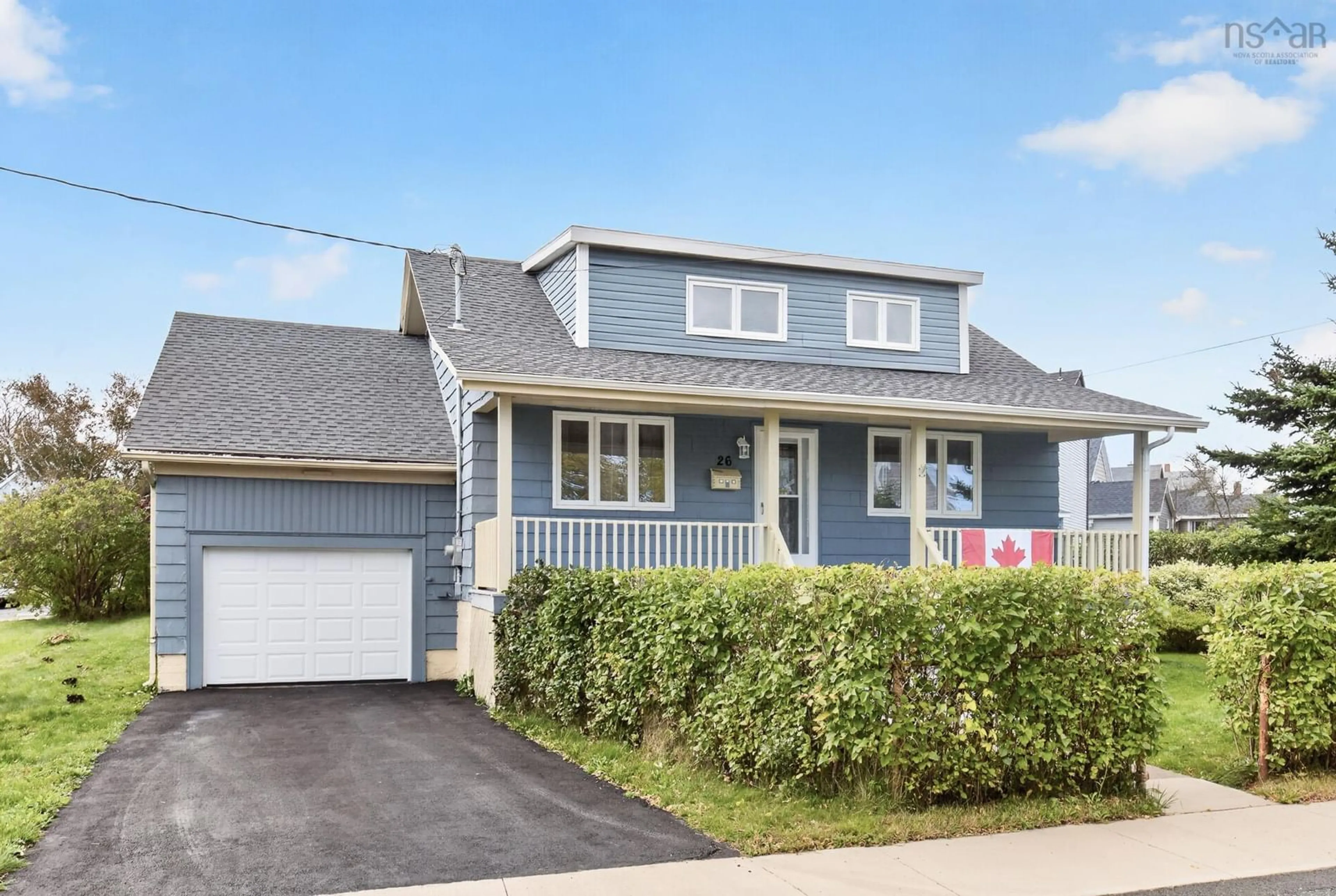 Home with vinyl exterior material, street for 26 Mckenzie St, Glace Bay Nova Scotia B1A 3G3