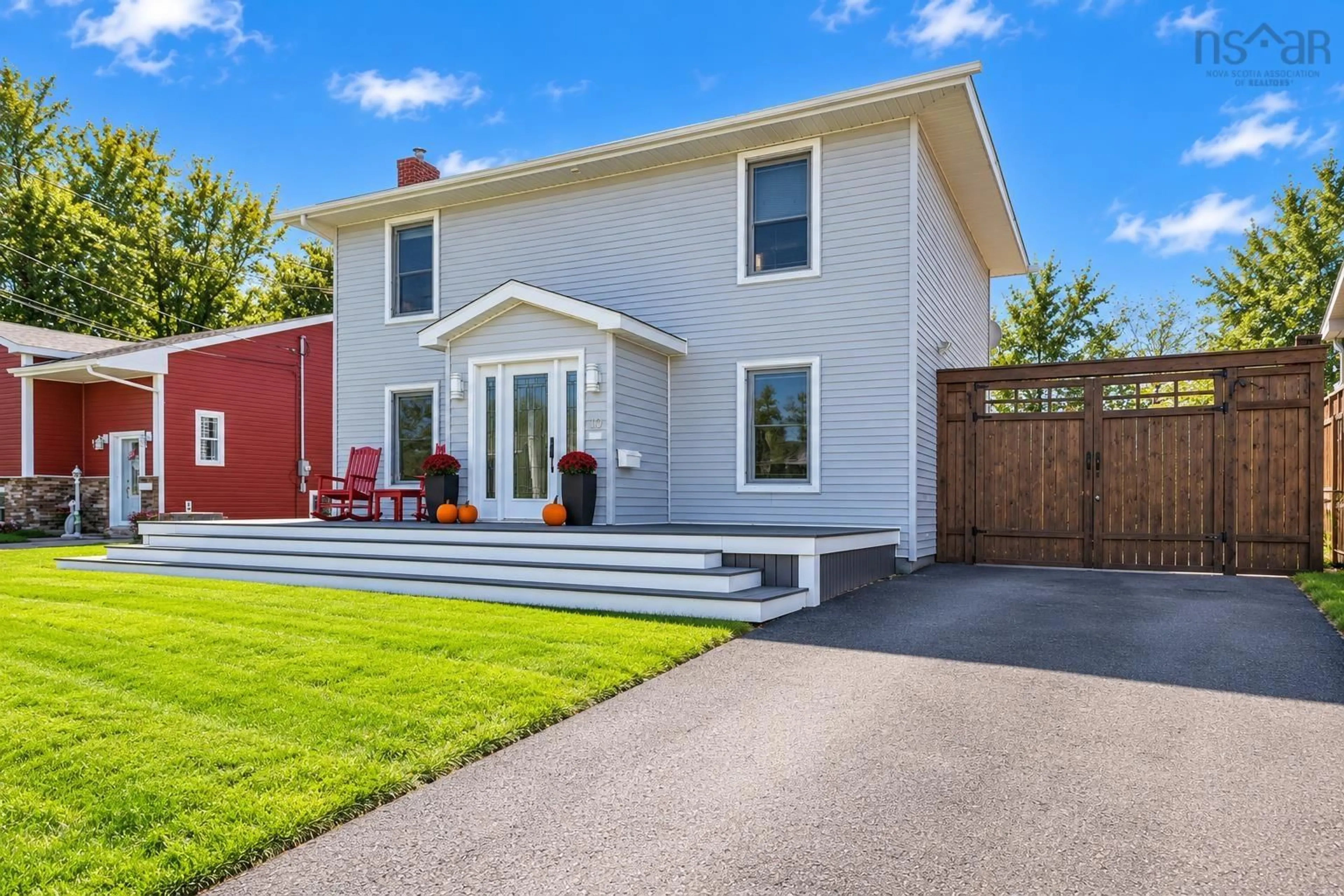 Home with vinyl exterior material, street for 10 Melissa Cres, Sydney Nova Scotia B1P 6X2