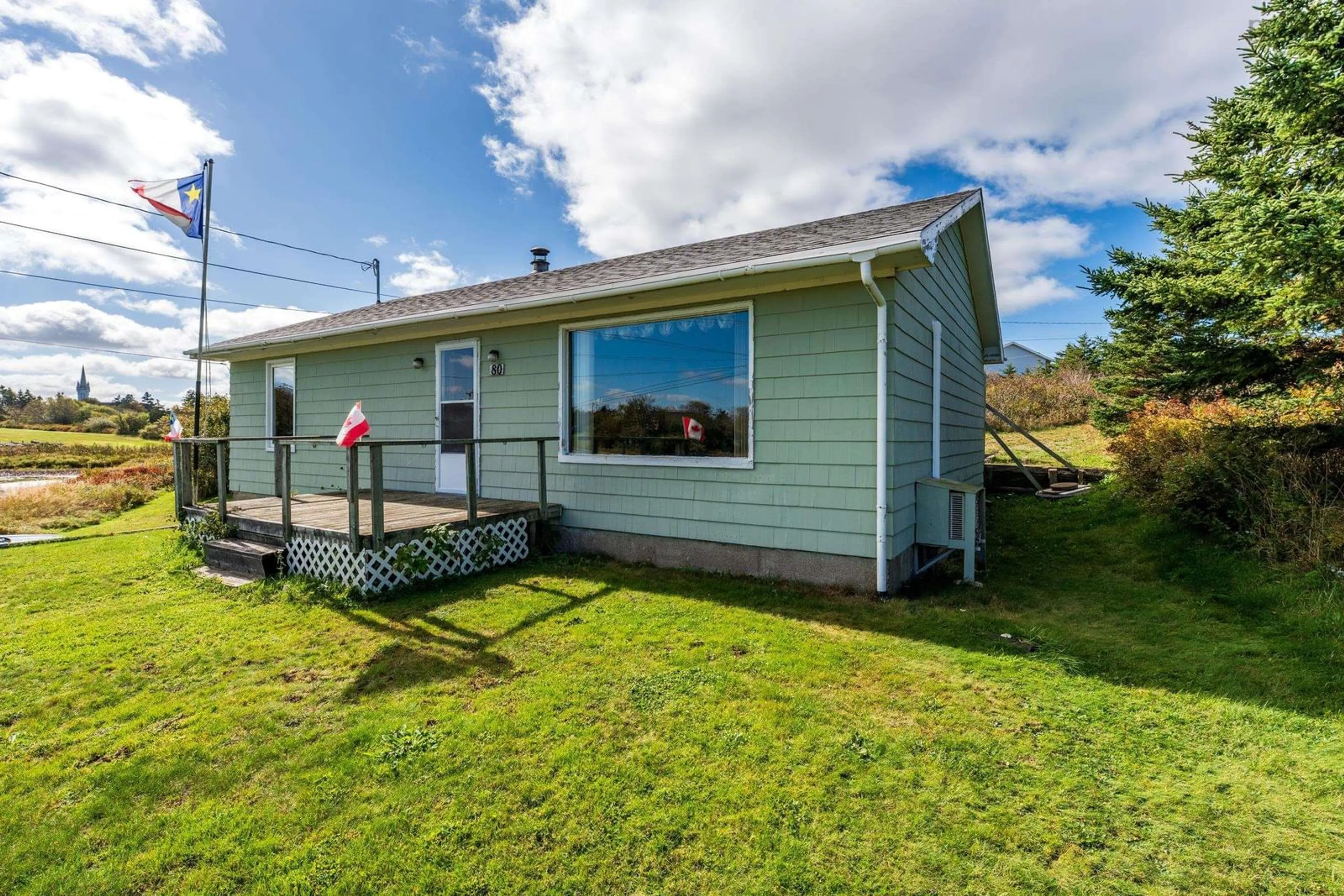 A pic from outside/outdoor area/front of a property/back of a property/a pic from drone, unknown for 80 Patrice Road, Church Point Nova Scotia B0W 1M0