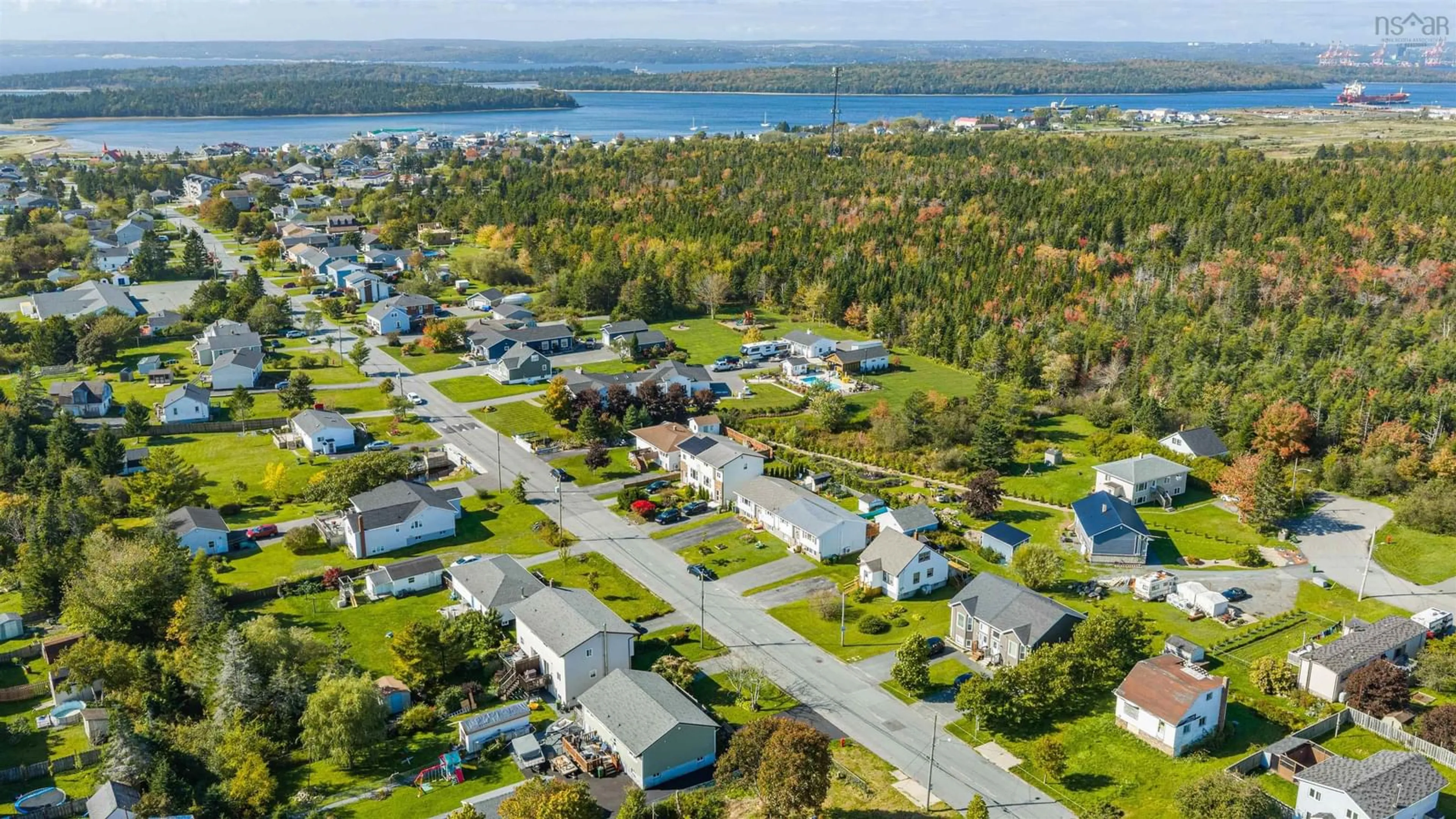 A pic from outside/outdoor area/front of a property/back of a property/a pic from drone, water/lake/river/ocean view for 44B Hornes Rd, Eastern Passage Nova Scotia B3G 1A5