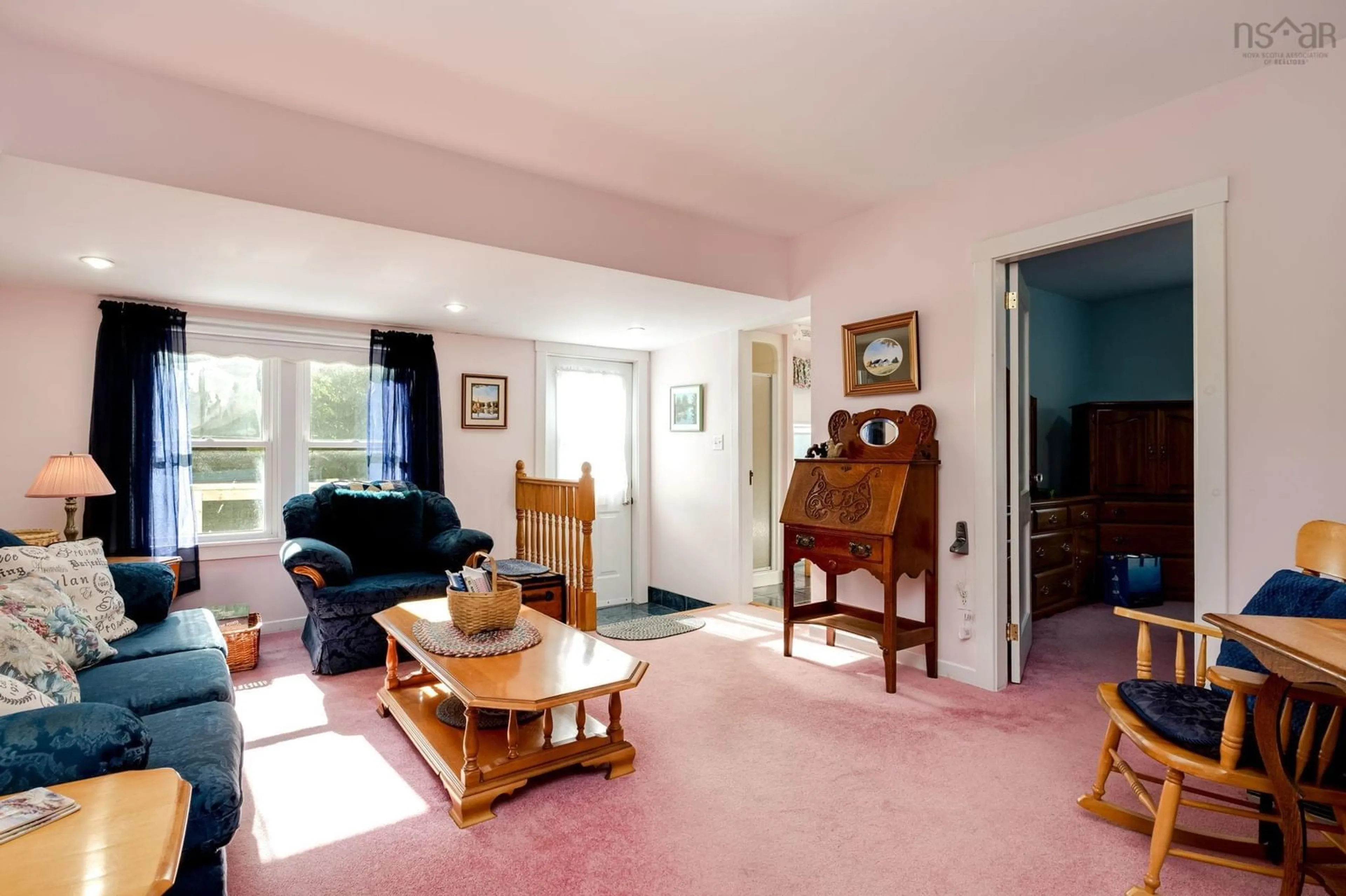 Living room with furniture, unknown for 7478 Highway 3, Martins River Nova Scotia B0J 2E0