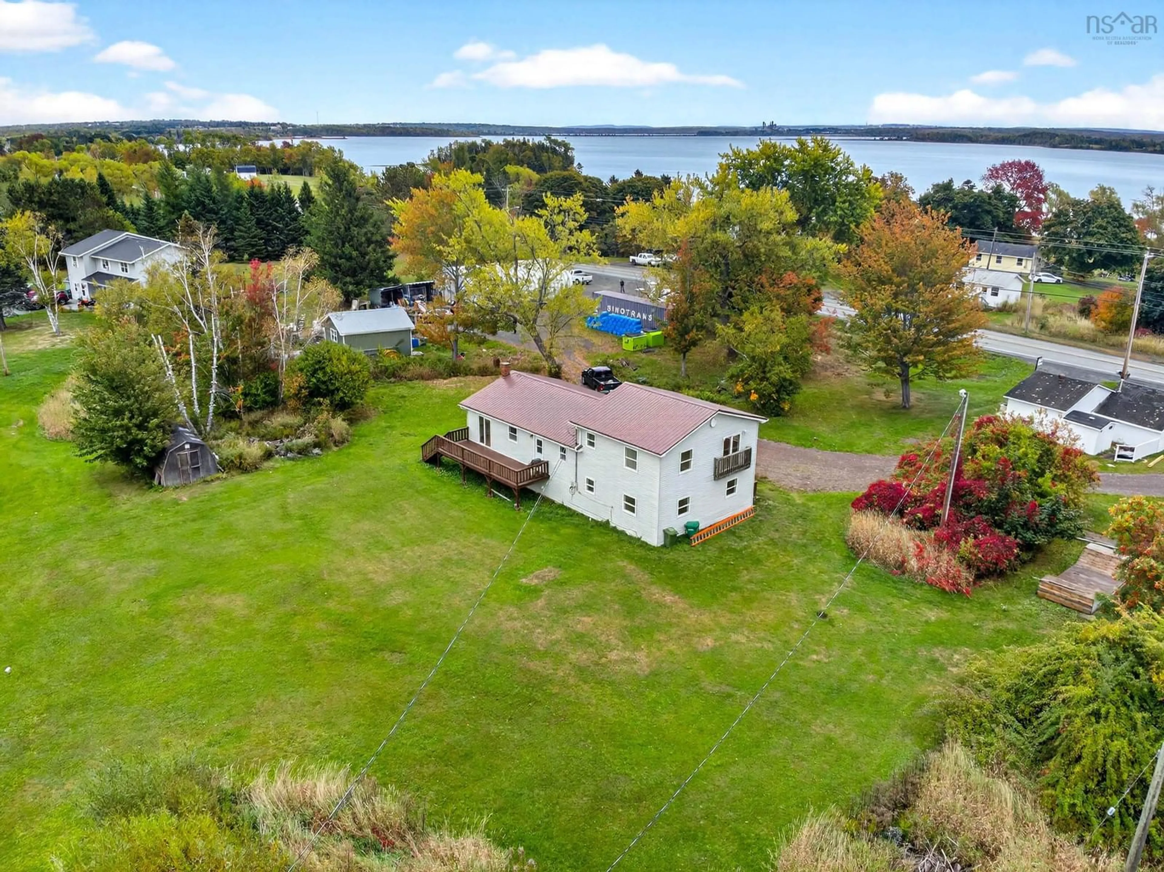 A pic from outside/outdoor area/front of a property/back of a property/a pic from drone, water/lake/river/ocean view for 2447 Highway 376, Lyons Brook Nova Scotia B0K 1H0