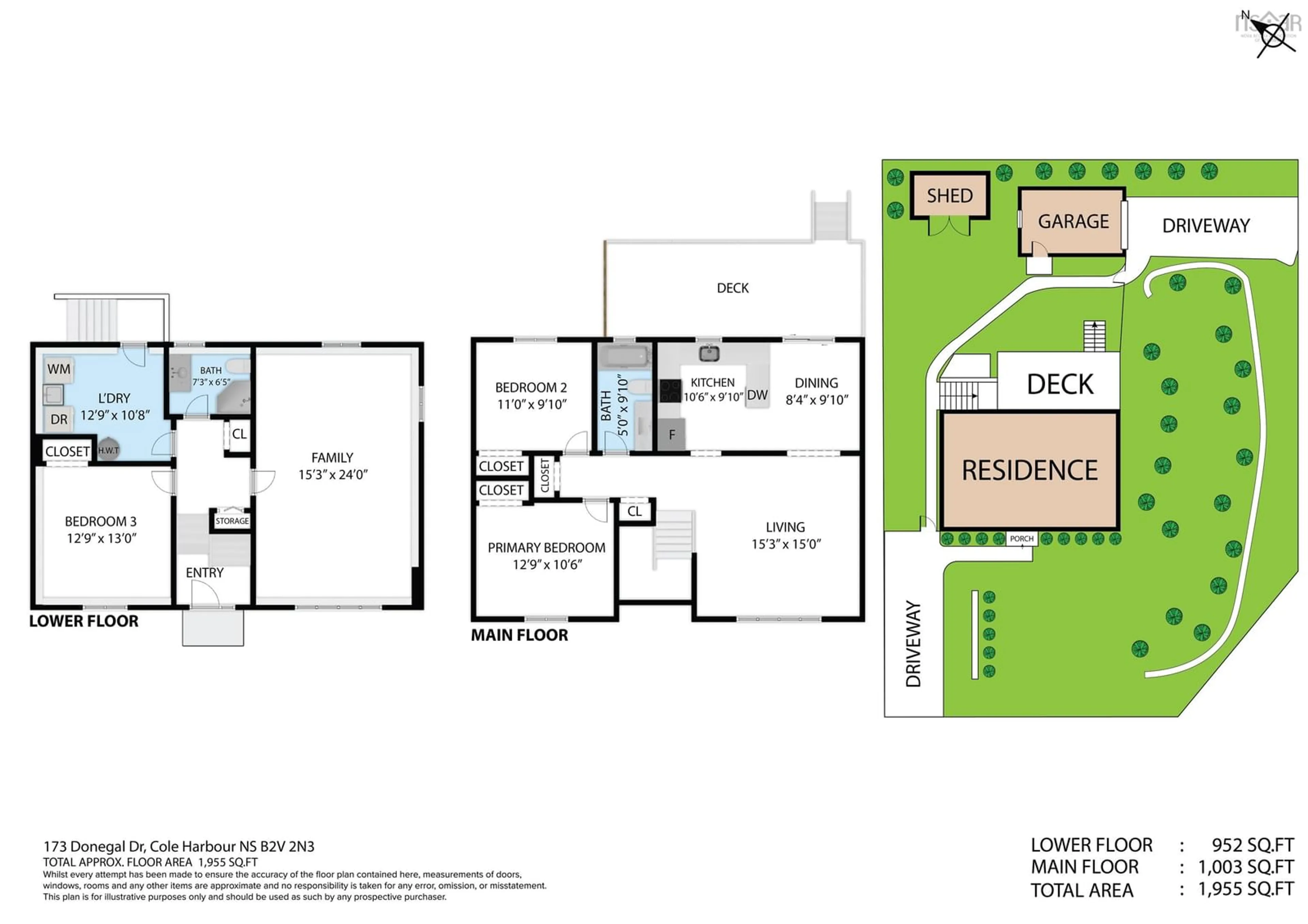Floor plan for 173 Donegal Dr, Dartmouth Nova Scotia B2V 2N3