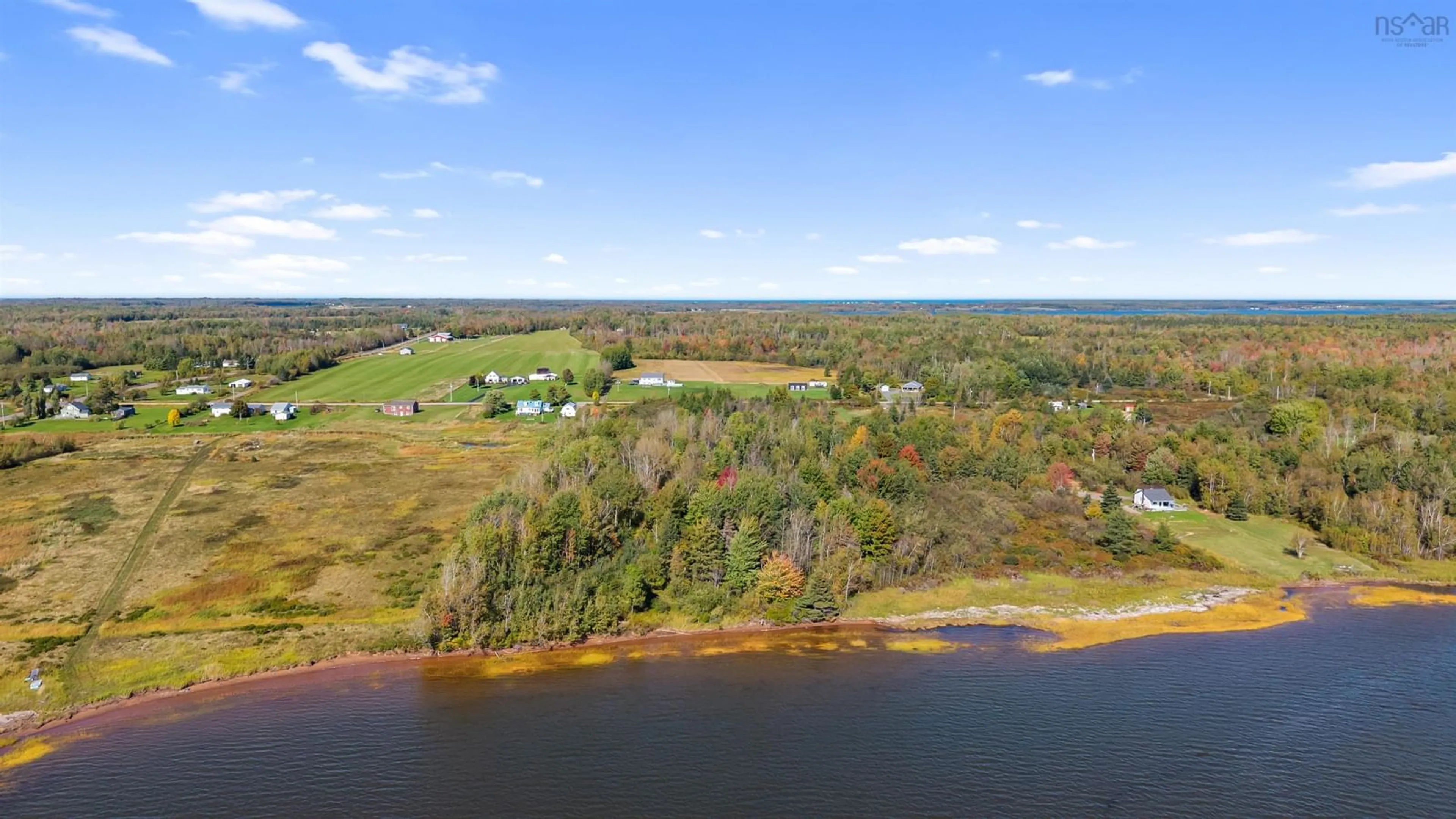 A pic from outside/outdoor area/front of a property/back of a property/a pic from drone, water/lake/river/ocean view for 2361 North Wallace Road, North Wallace Nova Scotia B0K 1Y0