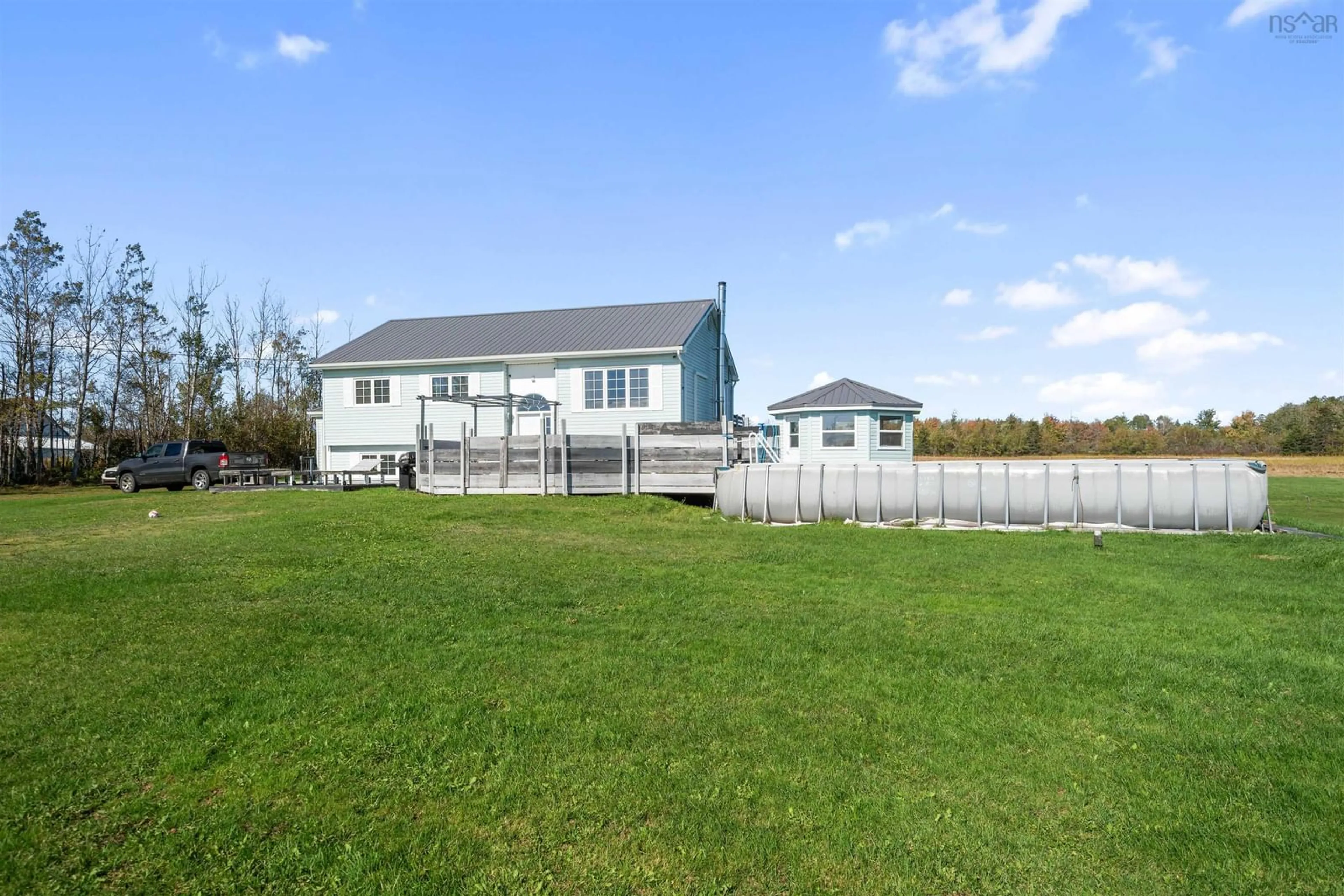 A pic from outside/outdoor area/front of a property/back of a property/a pic from drone, water/lake/river/ocean view for 2361 North Wallace Road, North Wallace Nova Scotia B0K 1Y0