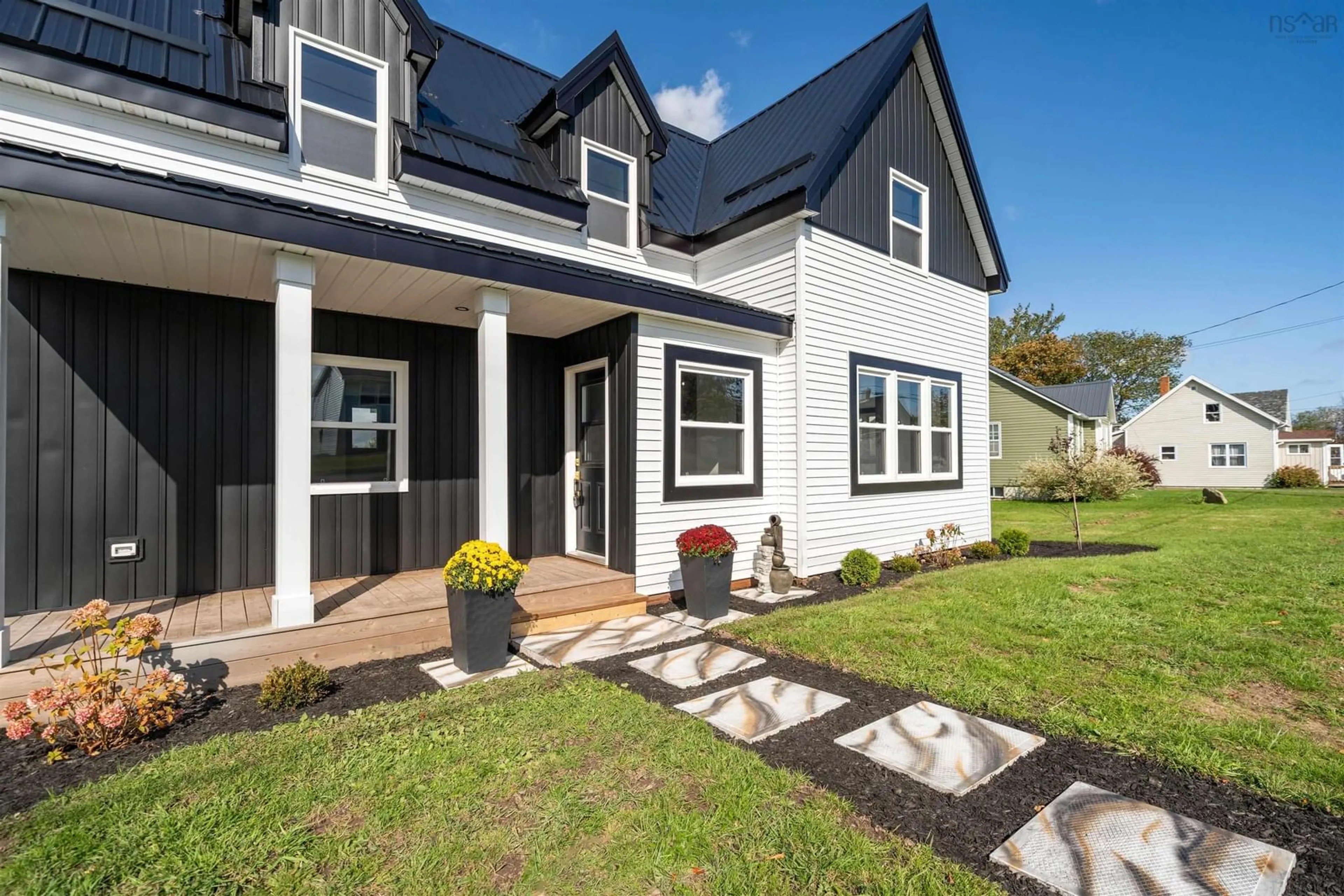 Home with vinyl exterior material, street for 2130 South Main St, Westville Nova Scotia B0K 2A0