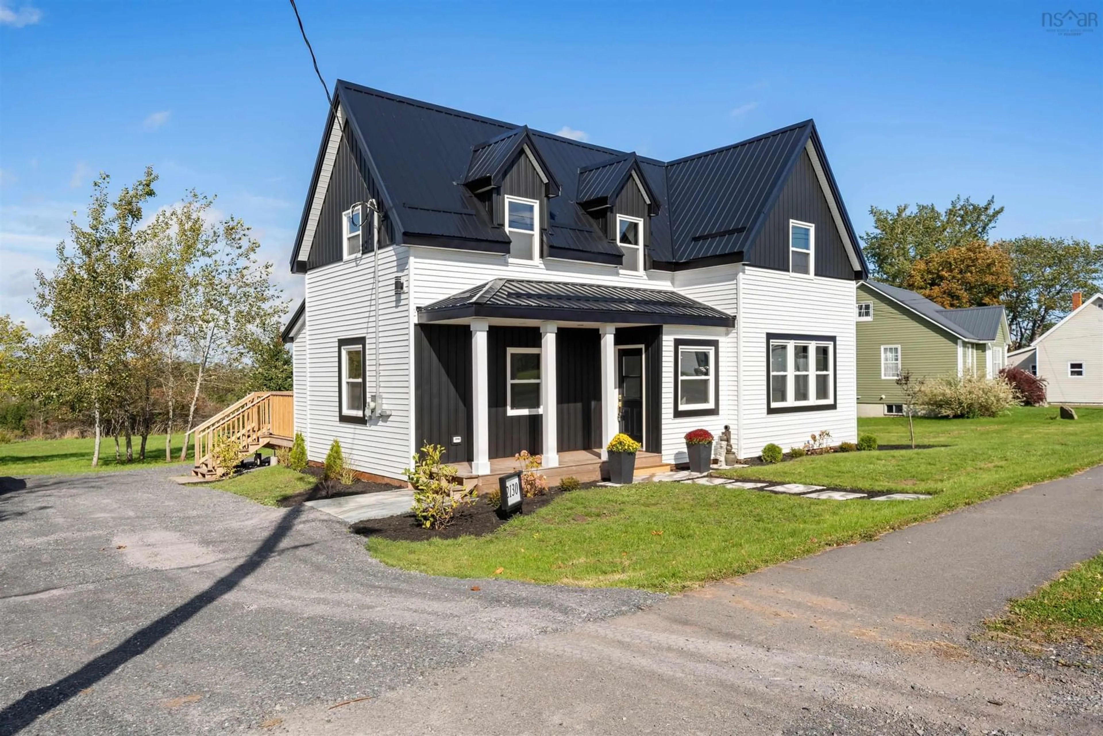 Home with vinyl exterior material, street for 2130 South Main St, Westville Nova Scotia B0K 2A0