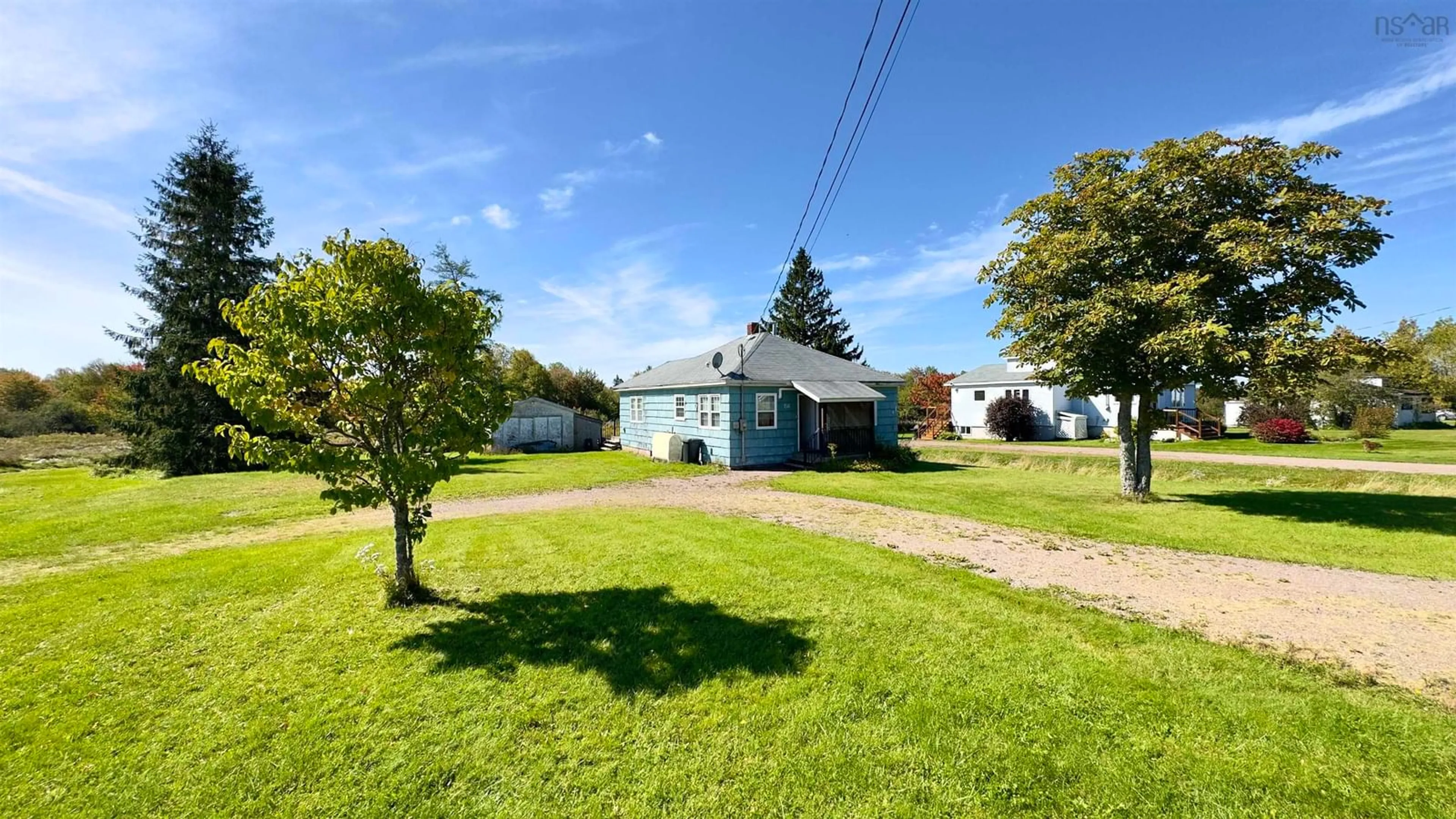 A pic from outside/outdoor area/front of a property/back of a property/a pic from drone, street for 156 Highway 242, Joggins Nova Scotia B0L 1A0