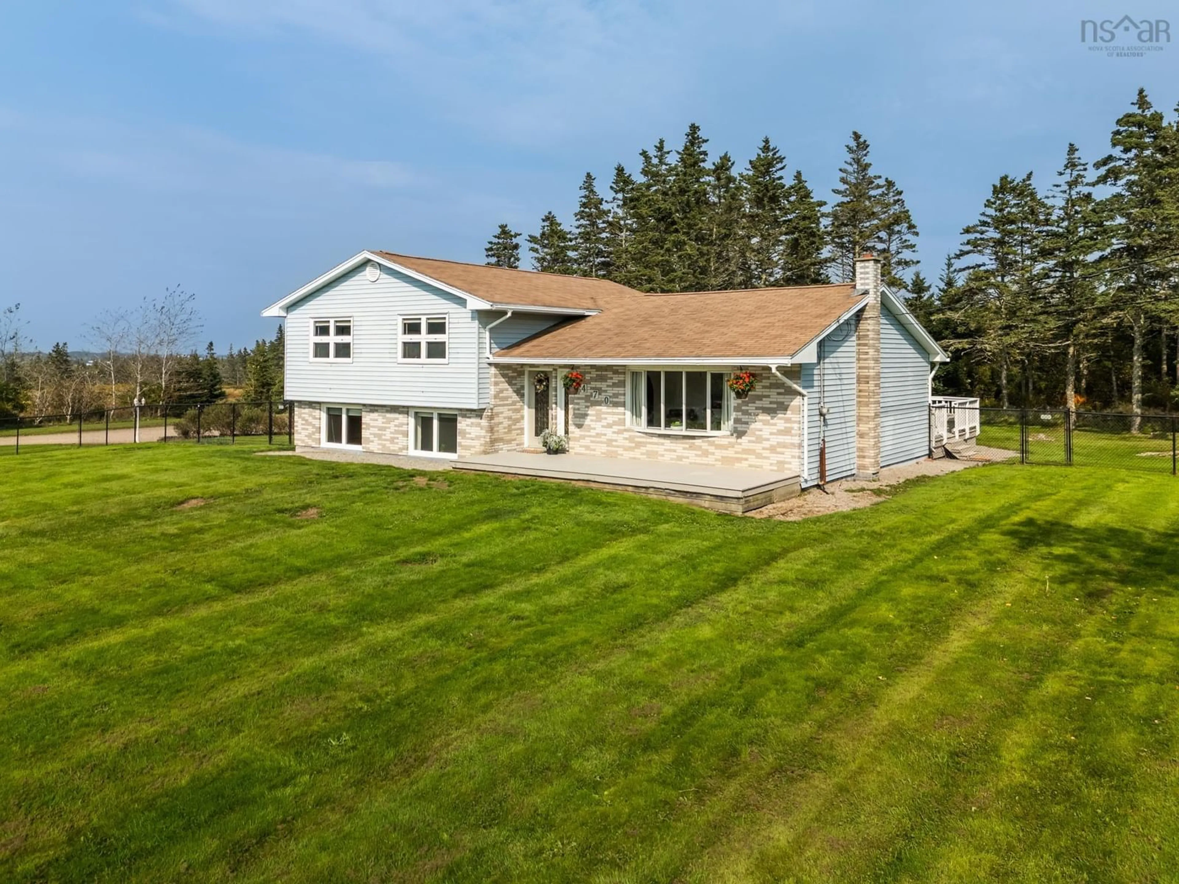 A pic from outside/outdoor area/front of a property/back of a property/a pic from drone, unknown for 470 Wyman Rd, Sand Beach Nova Scotia B5A 5G4