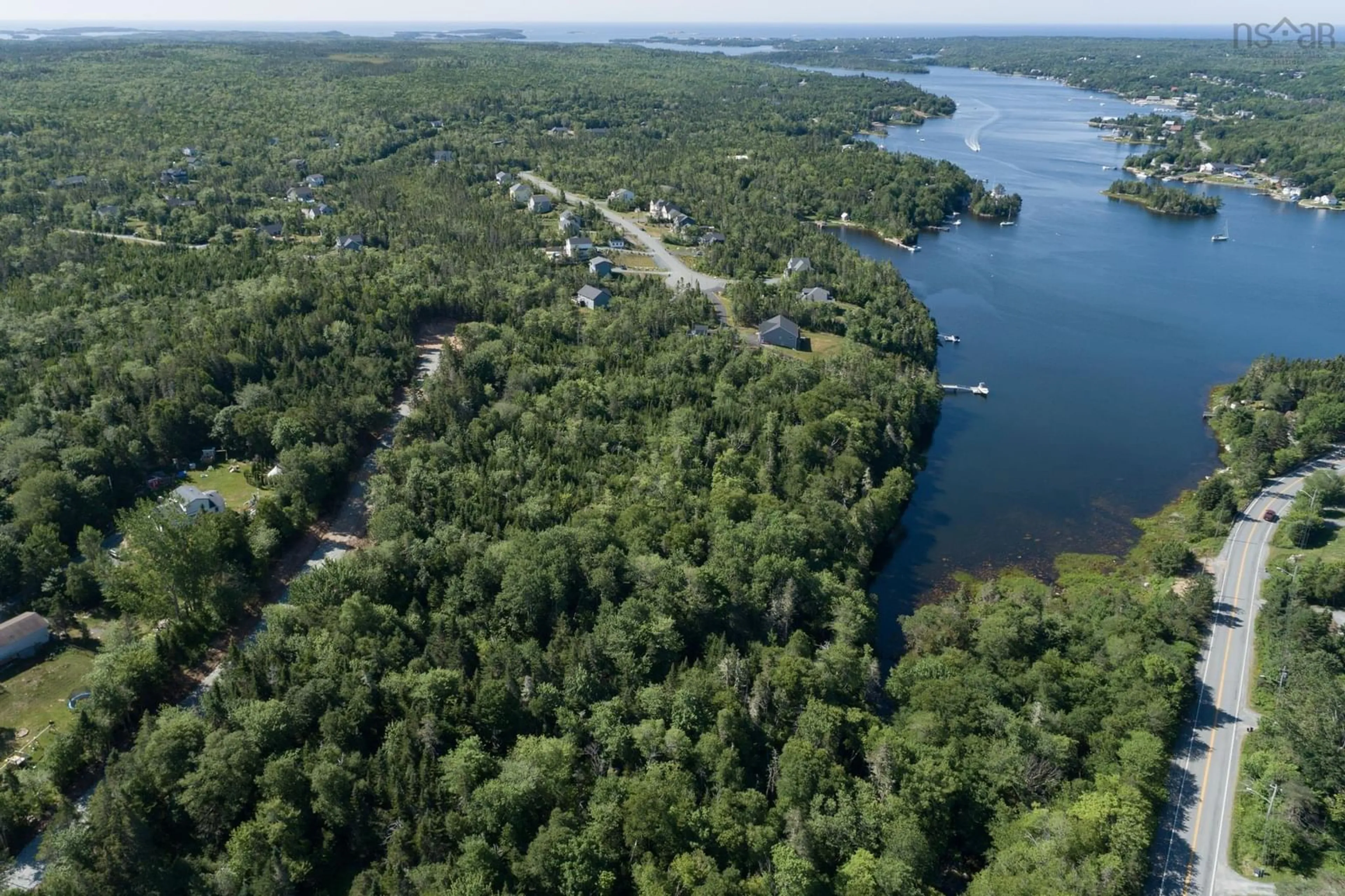 A pic from outside/outdoor area/front of a property/back of a property/a pic from drone, water/lake/river/ocean view for 5 Faith Dr #Lot, Whites Lake Nova Scotia B3T 1W3