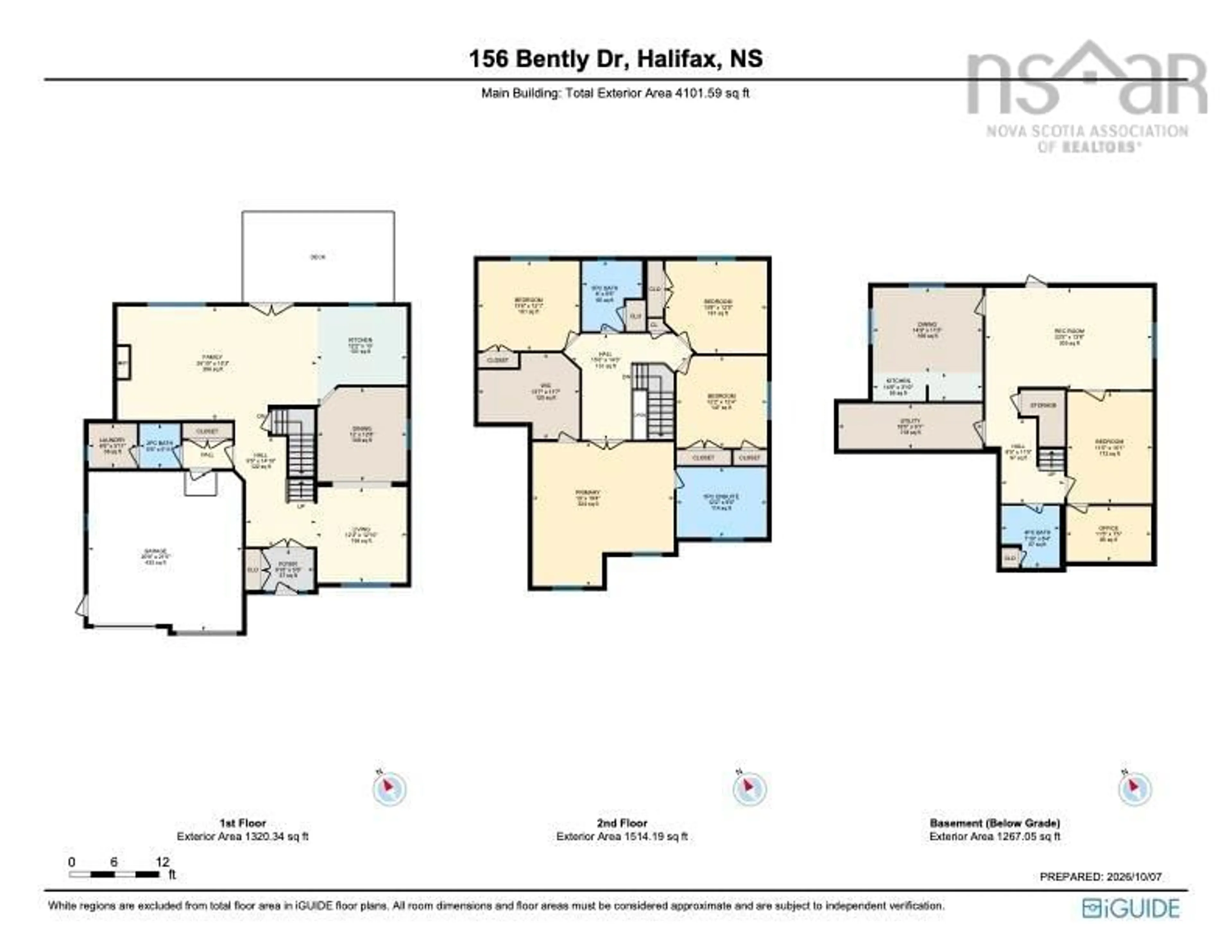 Floor plan for 156 Bently Dr, Halifax Nova Scotia B3S 0A8