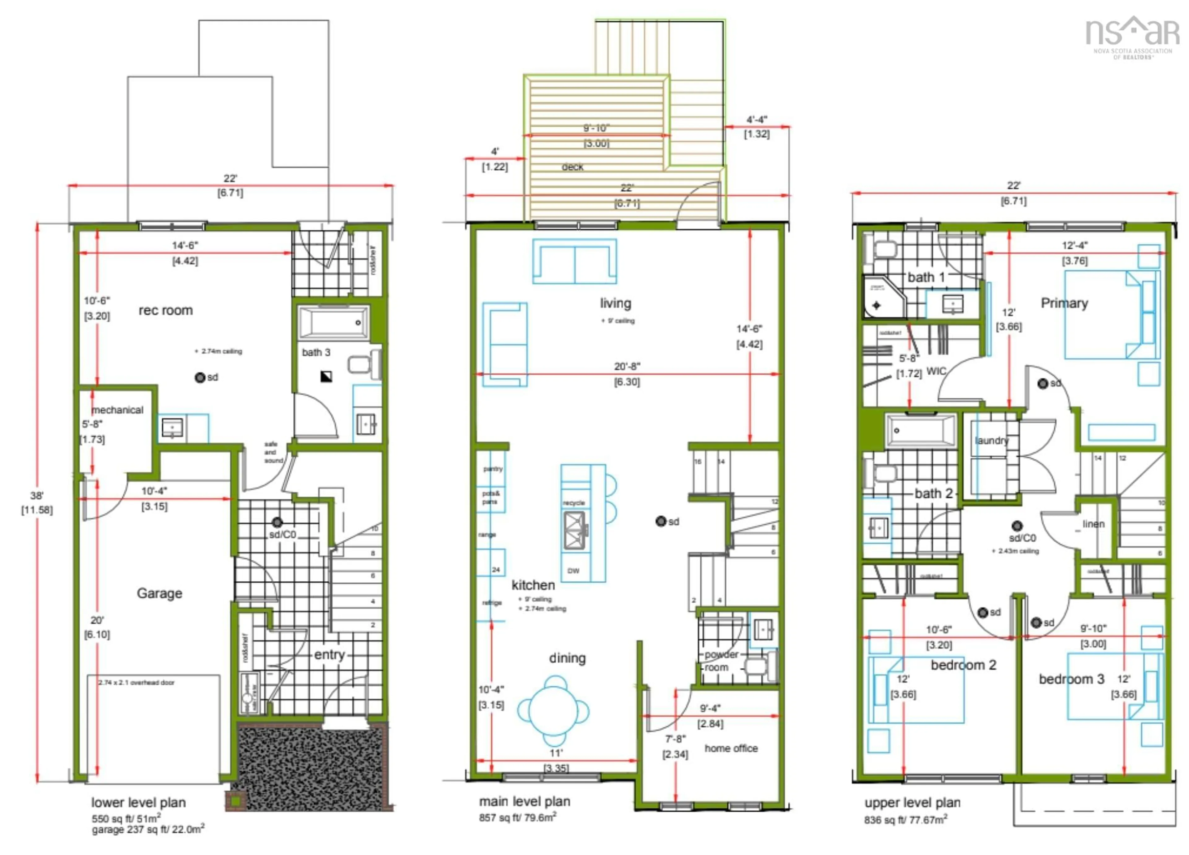 Floor plan for 129 Stephs St #SP03D, West Bedford Nova Scotia B4B 0L1
