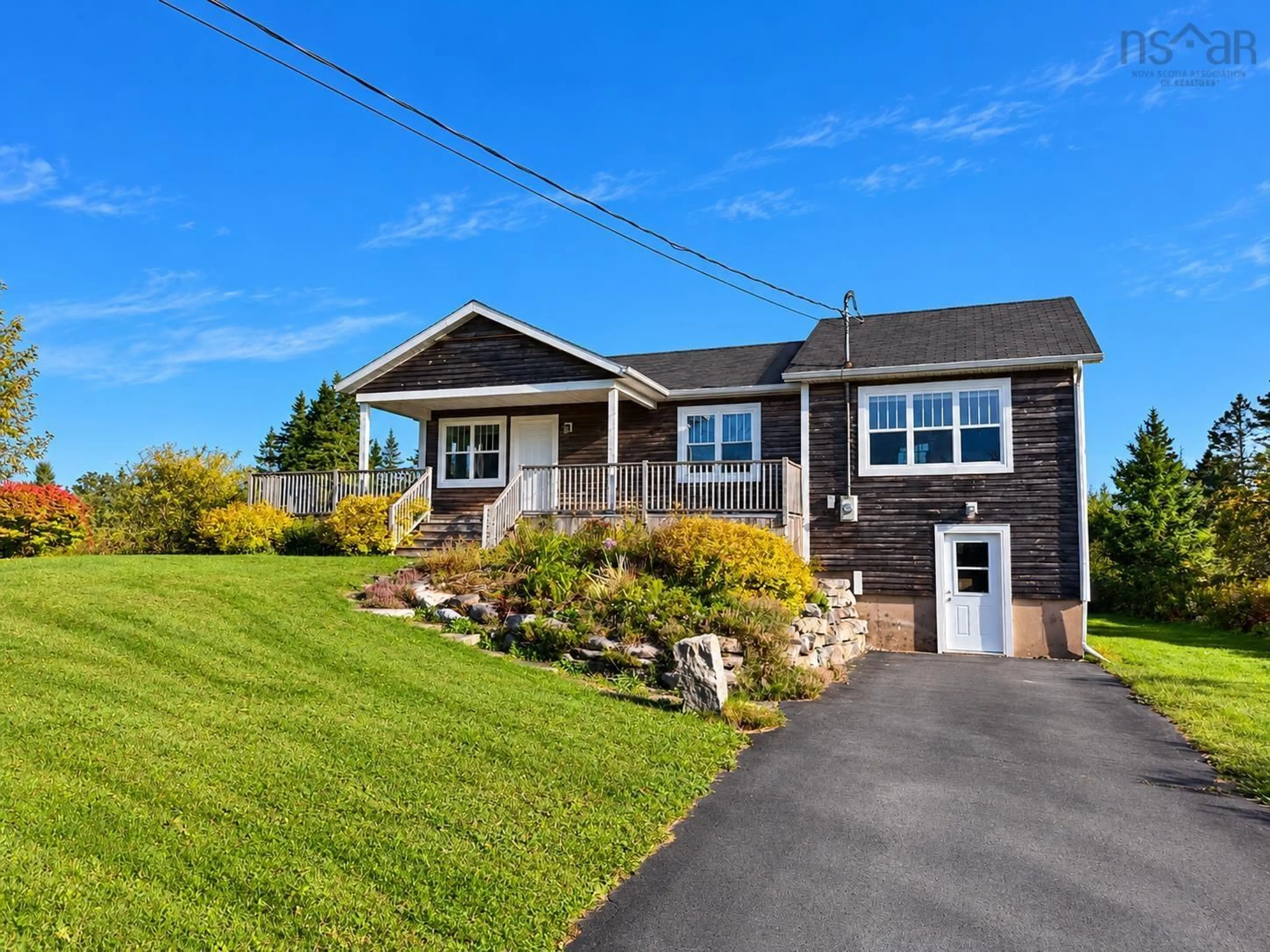 Home with vinyl exterior material, street for 44 Eagle Head Wharf Rd, Eagle Head Nova Scotia B0J 1H0