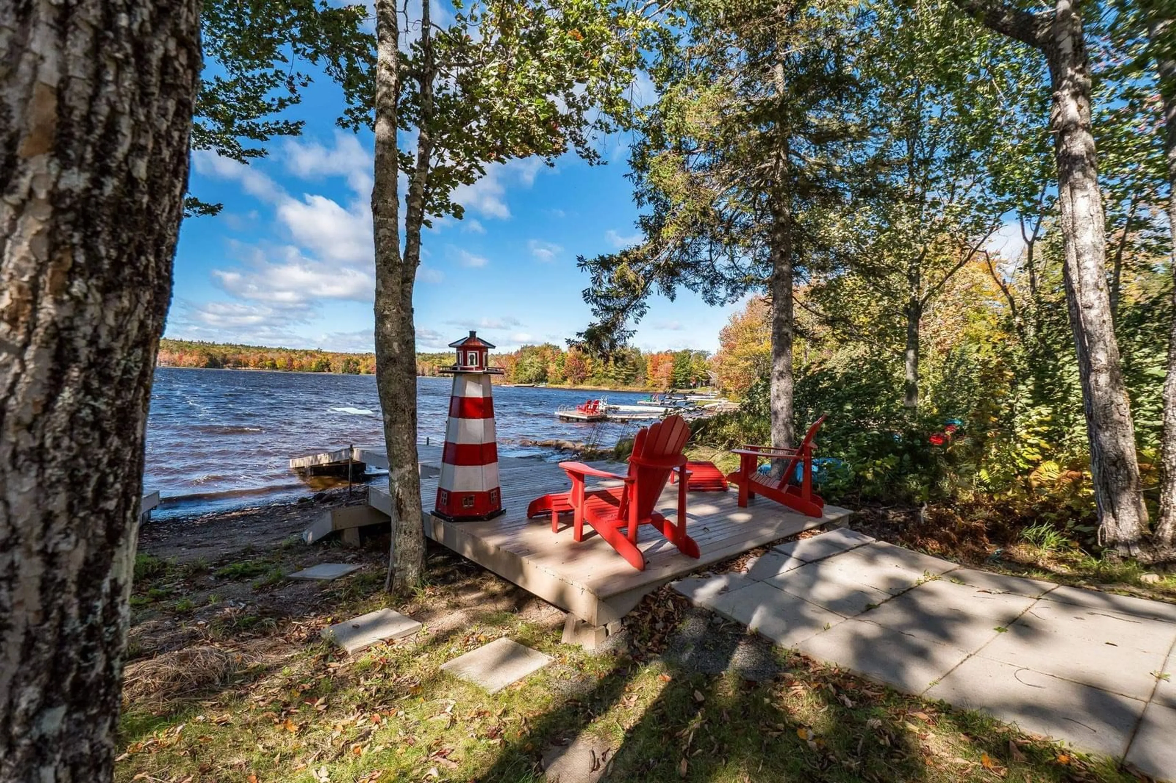 Patio, water/lake/river/ocean view for 106 Loon Drive Dr, Vaughan Nova Scotia B0N 2T0