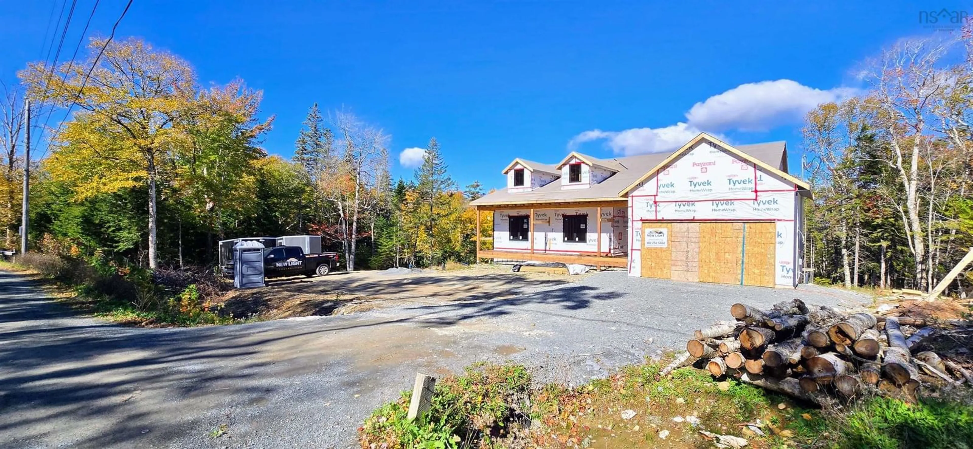 A pic from outside/outdoor area/front of a property/back of a property/a pic from drone, street for 15 Yellow Birch Lane, Lakelands Nova Scotia B0N 1Z0