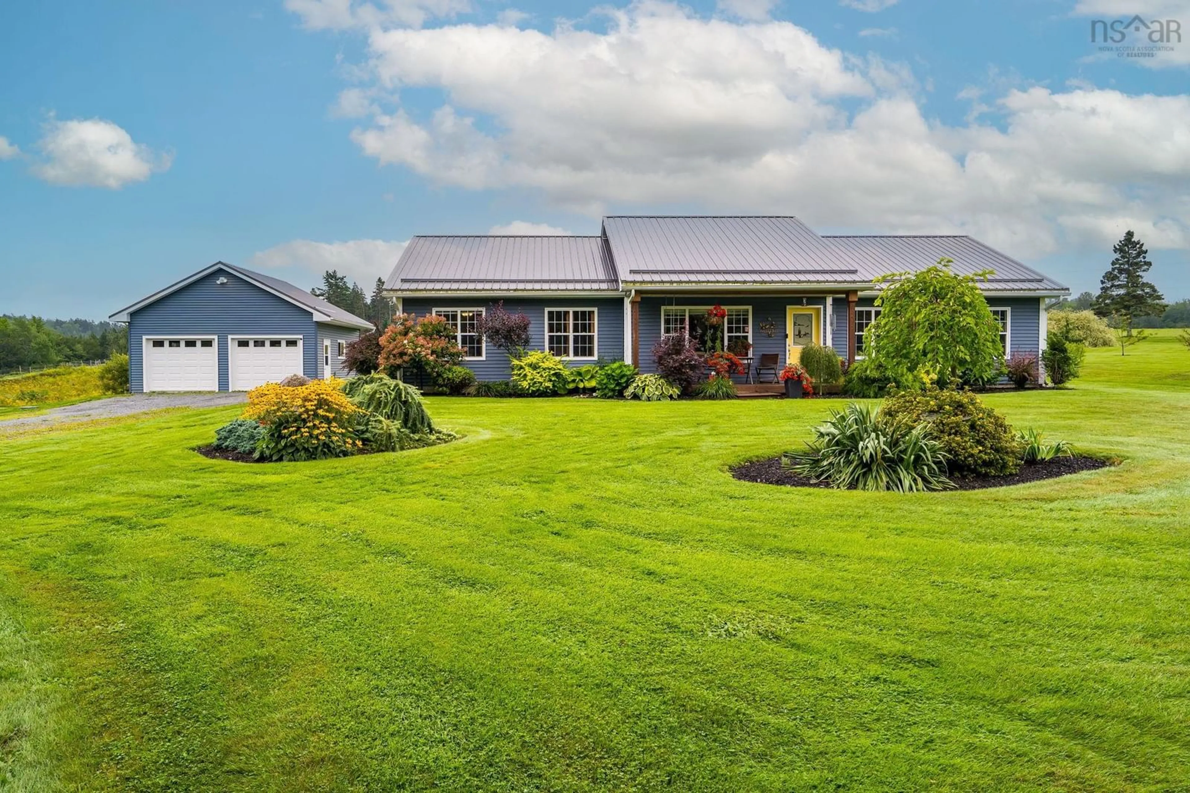 A pic from outside/outdoor area/front of a property/back of a property/a pic from drone, water/lake/river/ocean view for 1716 Ashdale Rd, South Rawdon Nova Scotia B0N 1Z0