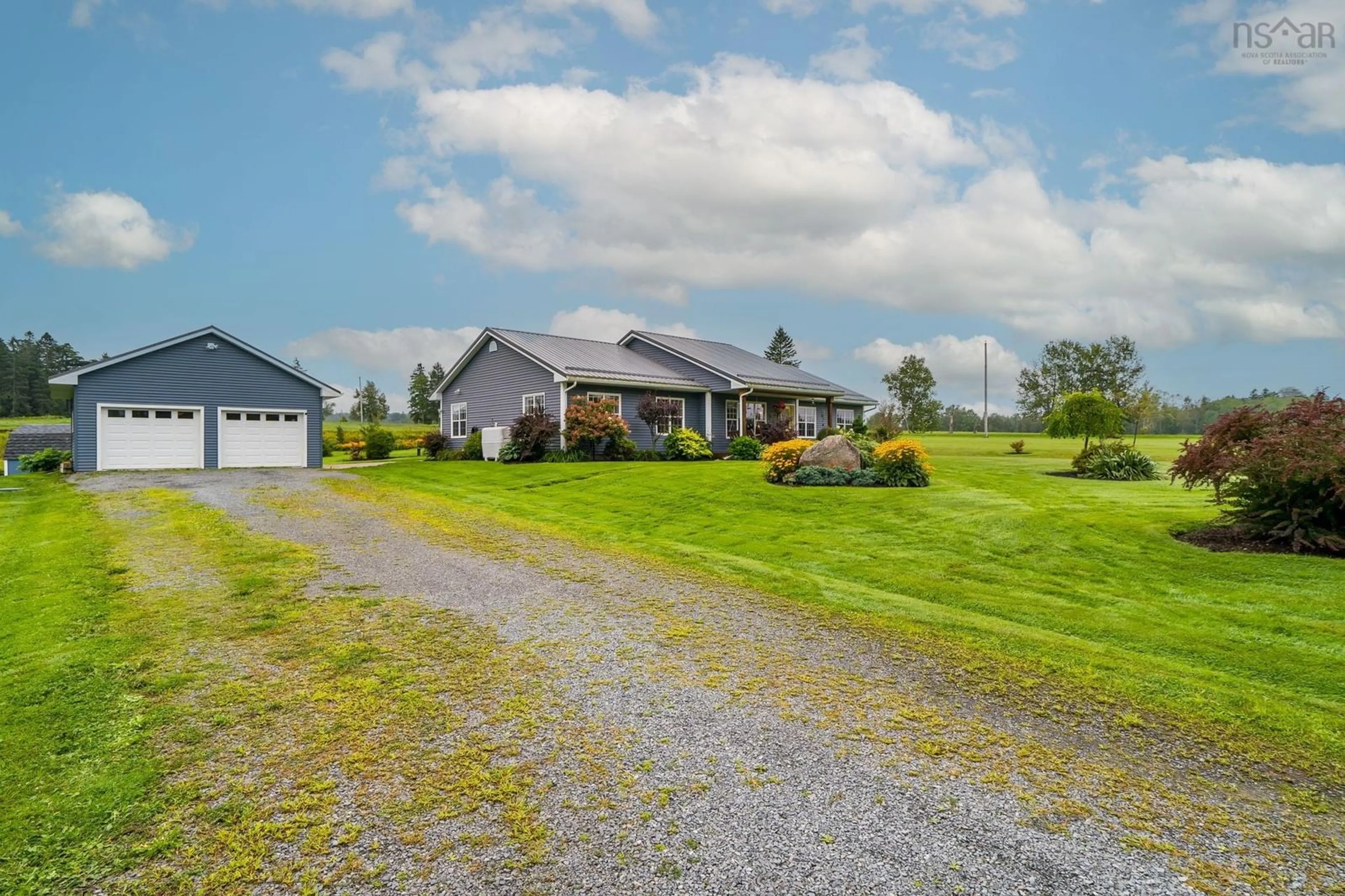 A pic from outside/outdoor area/front of a property/back of a property/a pic from drone, water/lake/river/ocean view for 1716 Ashdale Rd, South Rawdon Nova Scotia B0N 1Z0