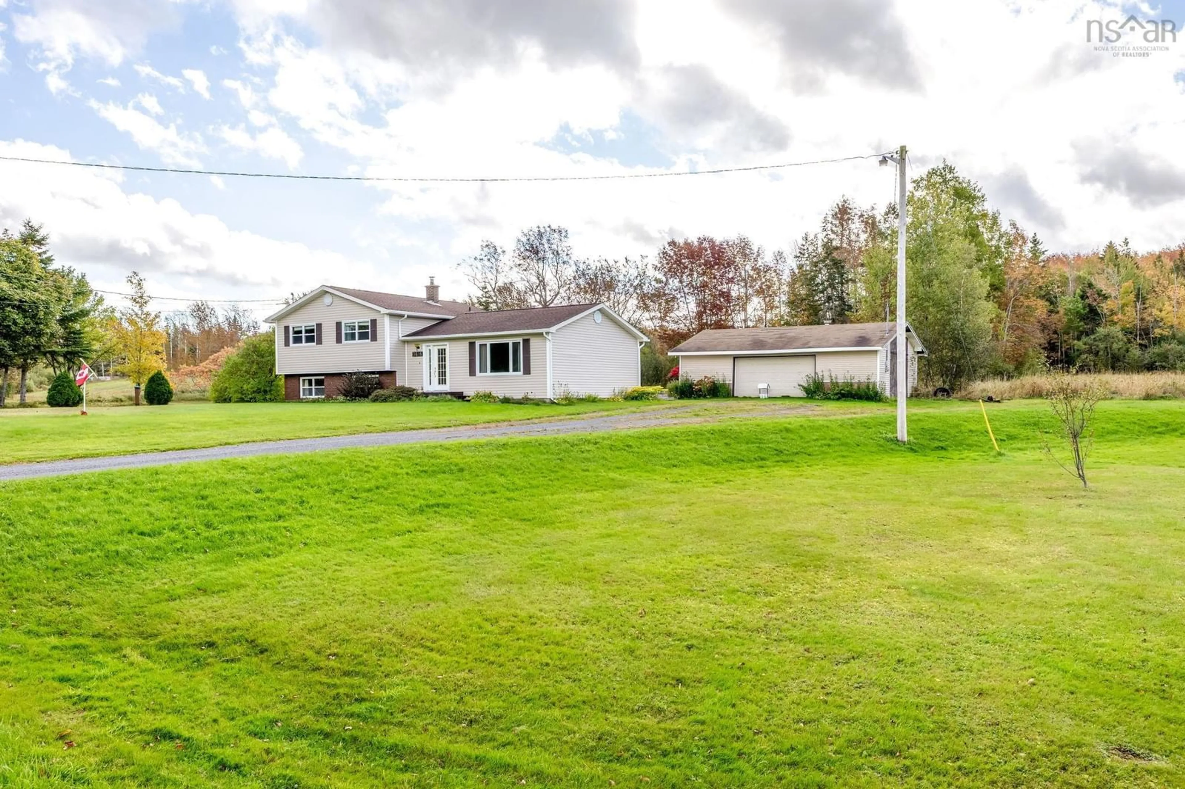 A pic from outside/outdoor area/front of a property/back of a property/a pic from drone, water/lake/river/ocean view for 3616 River John Rd, Sundridge Nova Scotia B0K 1H0