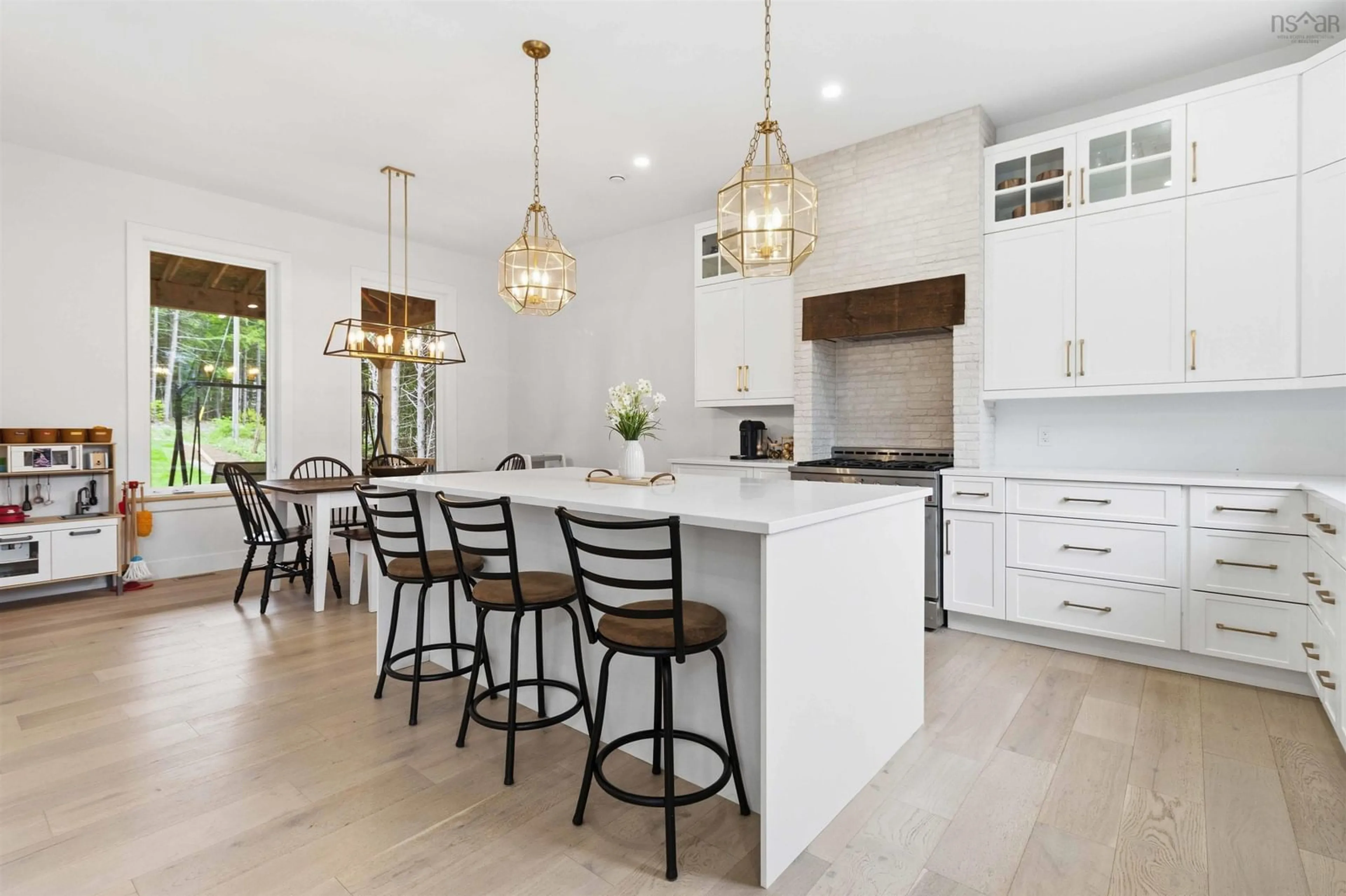 Open concept kitchen, ceramic/tile floor for 60 Wickshire Lane, Grand Lake Nova Scotia B2T 1B3