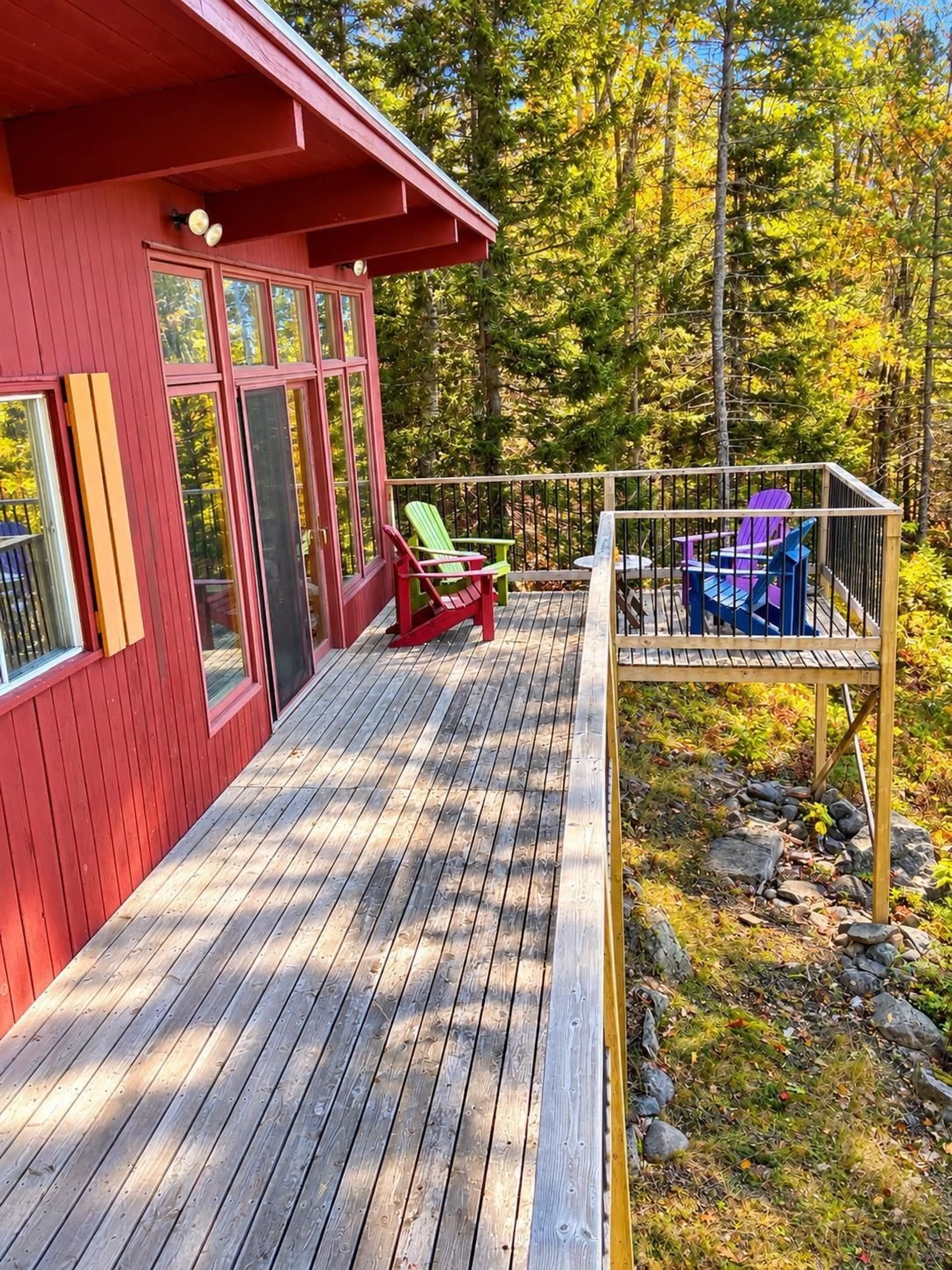 Patio, forest/trees view for 127 Ponhook View Dr, Labelle Nova Scotia B0T 1E0