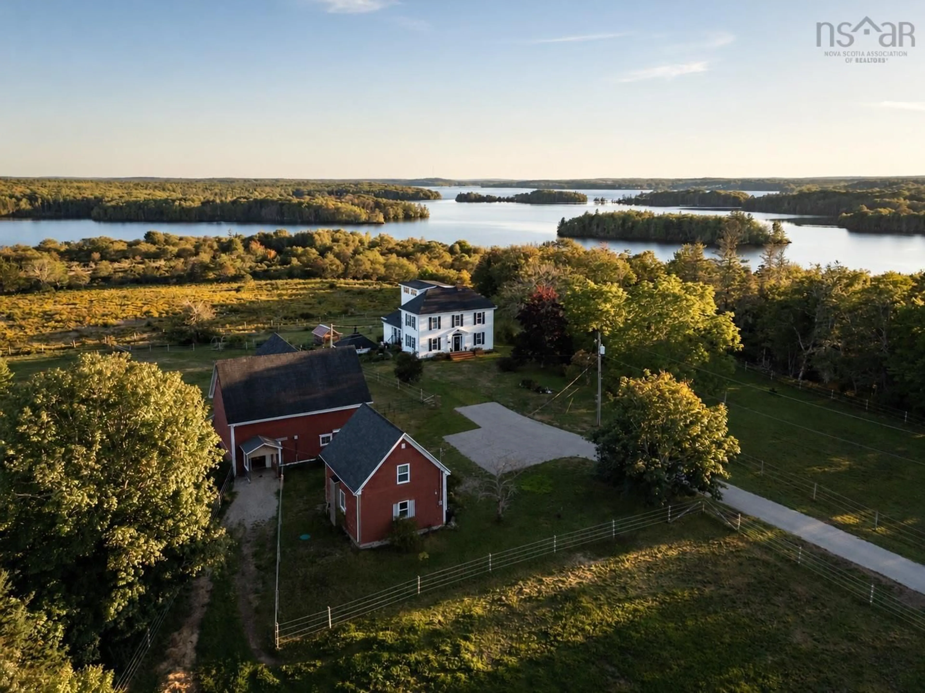 A pic from outside/outdoor area/front of a property/back of a property/a pic from drone, water/lake/river/ocean view for 1692 Raynardton Rd, Raynardton Nova Scotia B0W 3M0