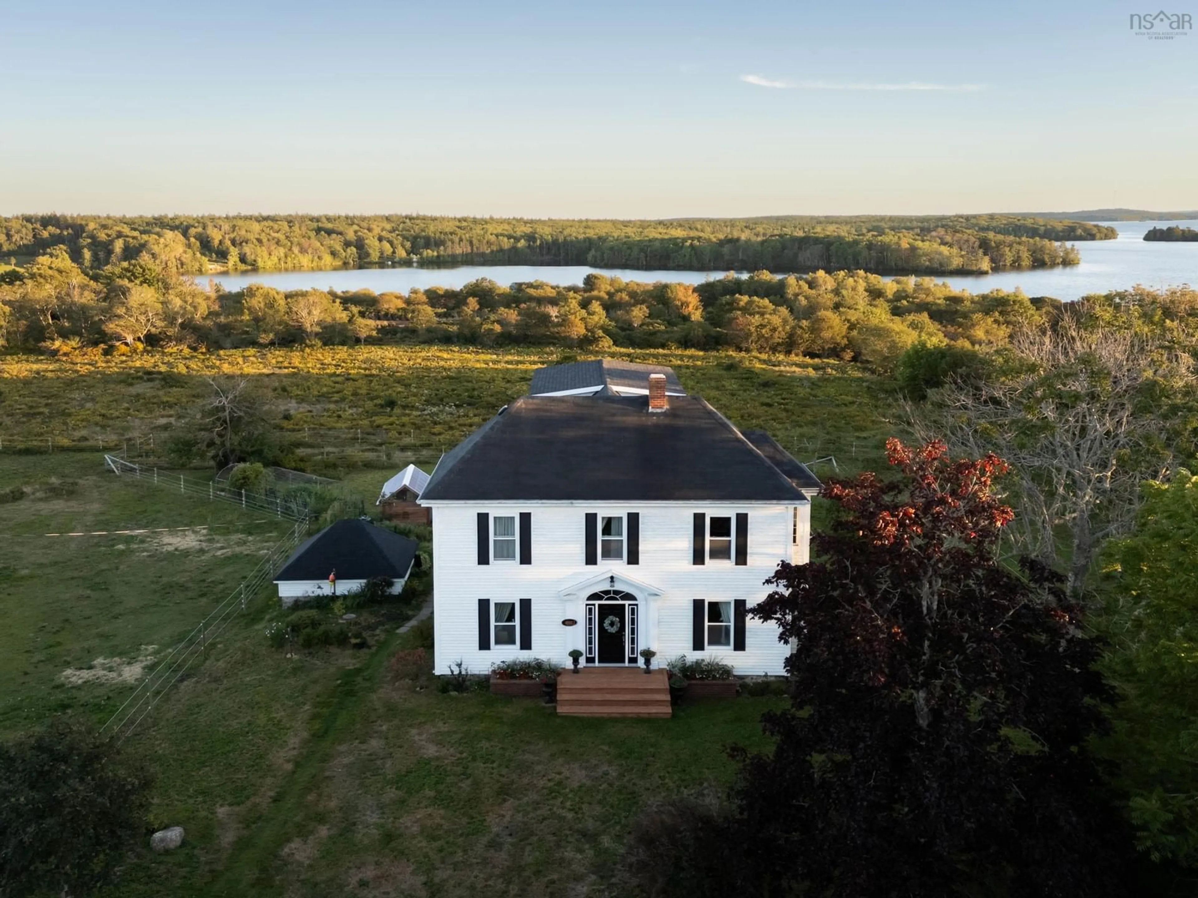 A pic from outside/outdoor area/front of a property/back of a property/a pic from drone, water/lake/river/ocean view for 1692 Raynardton Rd, Raynardton Nova Scotia B0W 3M0