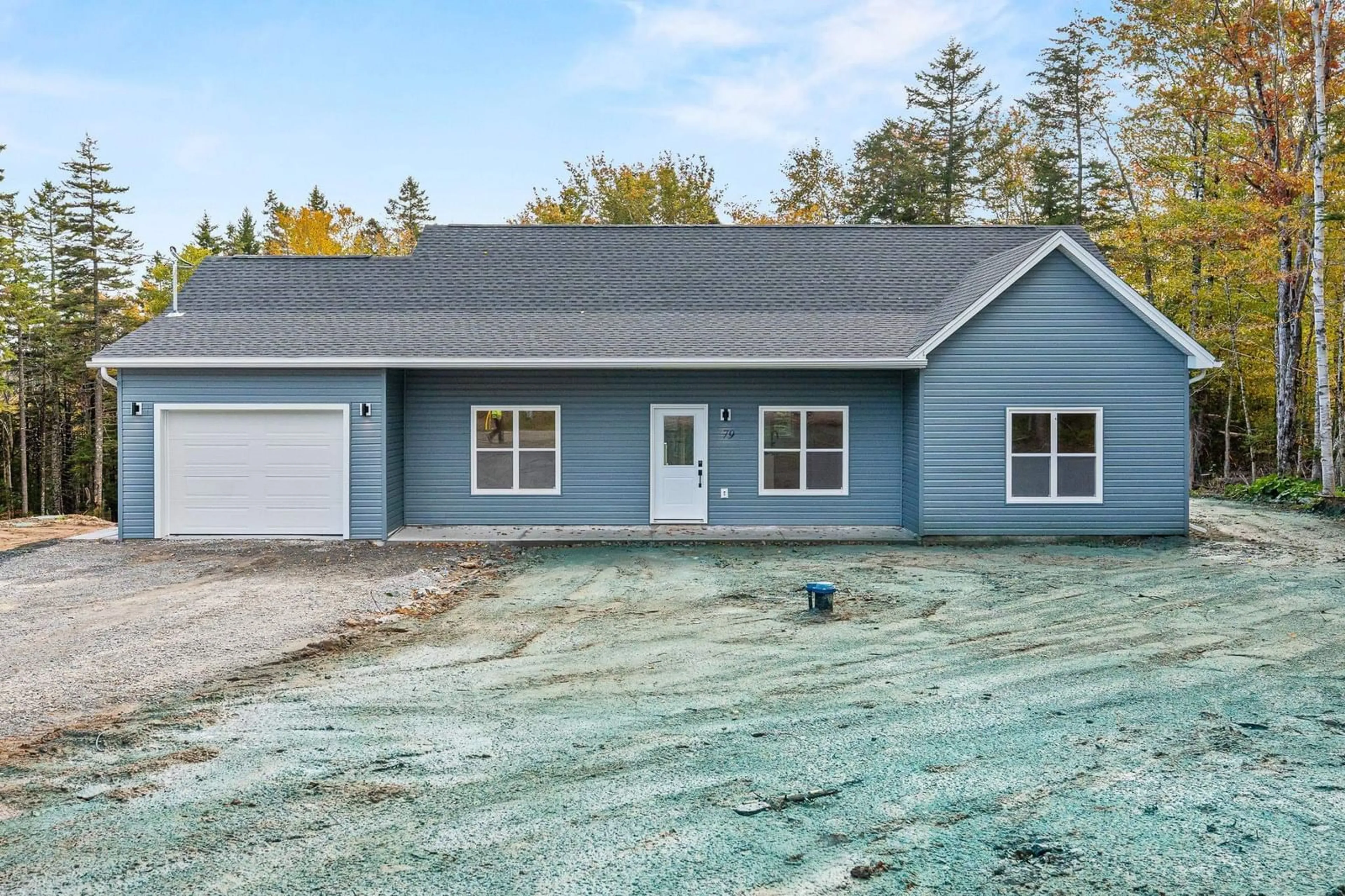 Home with vinyl exterior material, street for 79 Pinewood Dr, East Hants Nova Scotia B0N 1Z0