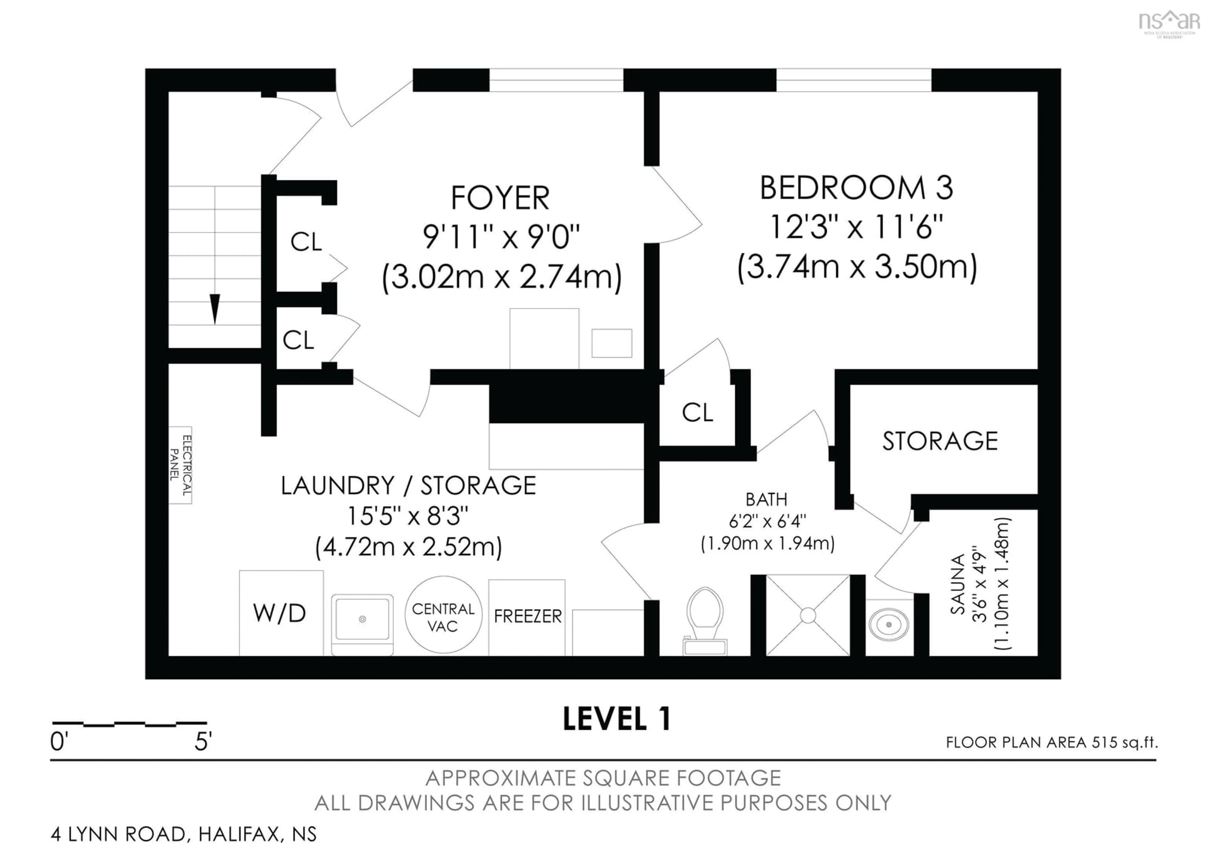 Floor plan for 4 Lynn Rd, Halifax Nova Scotia B3N 1S4