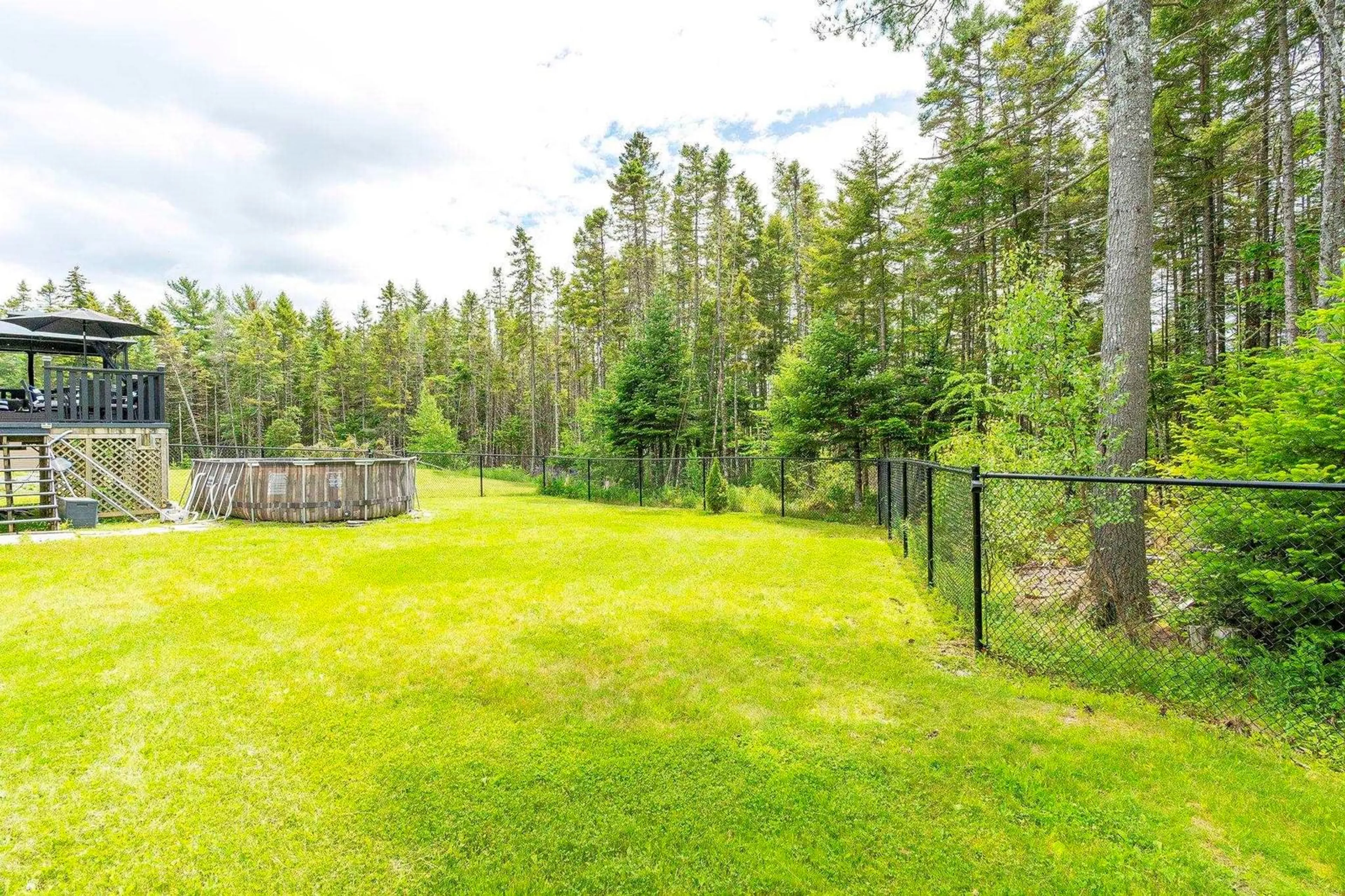 Patio, forest/trees view for 3326 Sackville Drive Dr, Upper Sackville Nova Scotia B4E 3C5