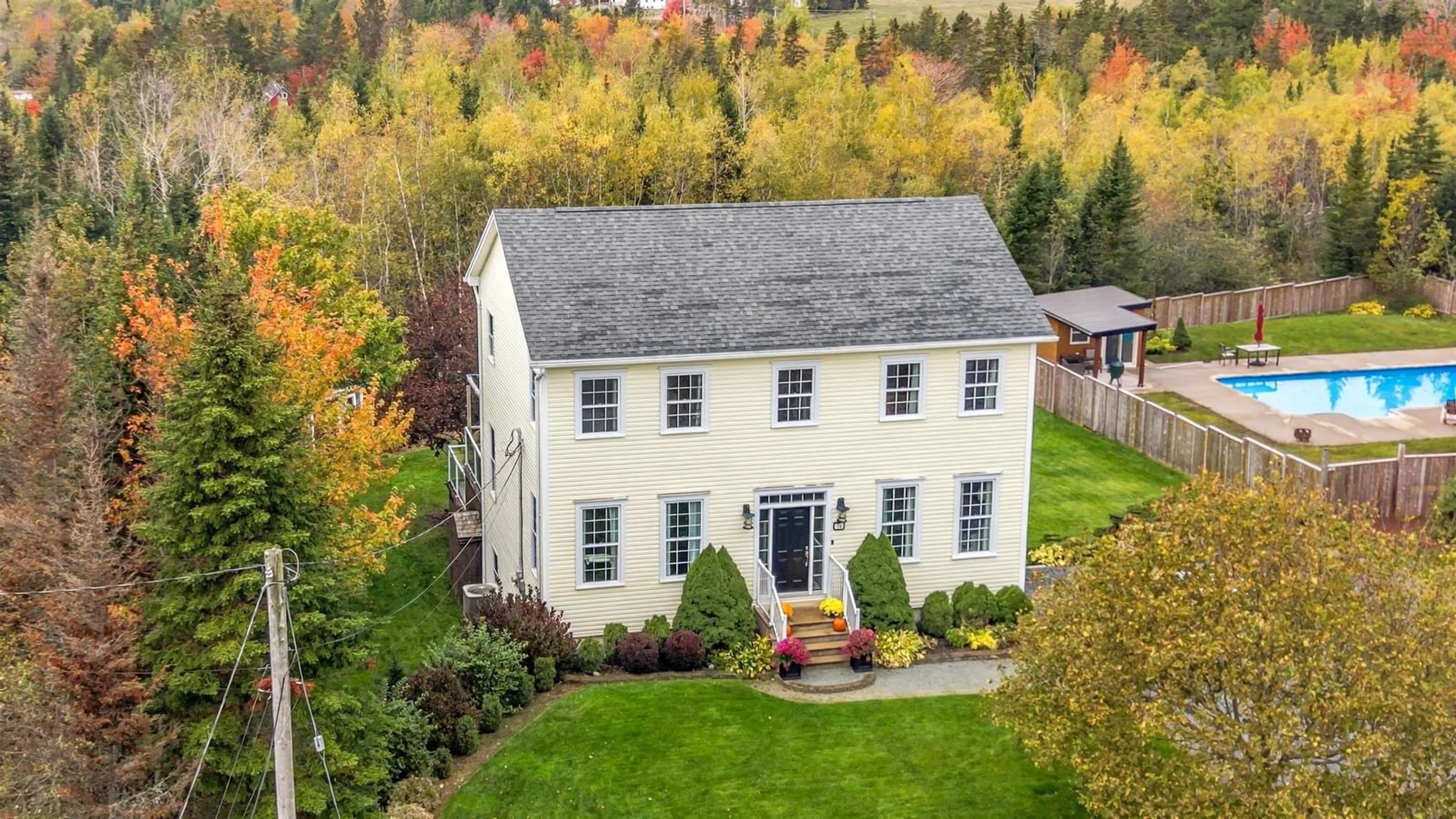 A pic from outside/outdoor area/front of a property/back of a property/a pic from drone, building for 74 Bonavista Avenue, Hilden Nova Scotia B0N 1C0