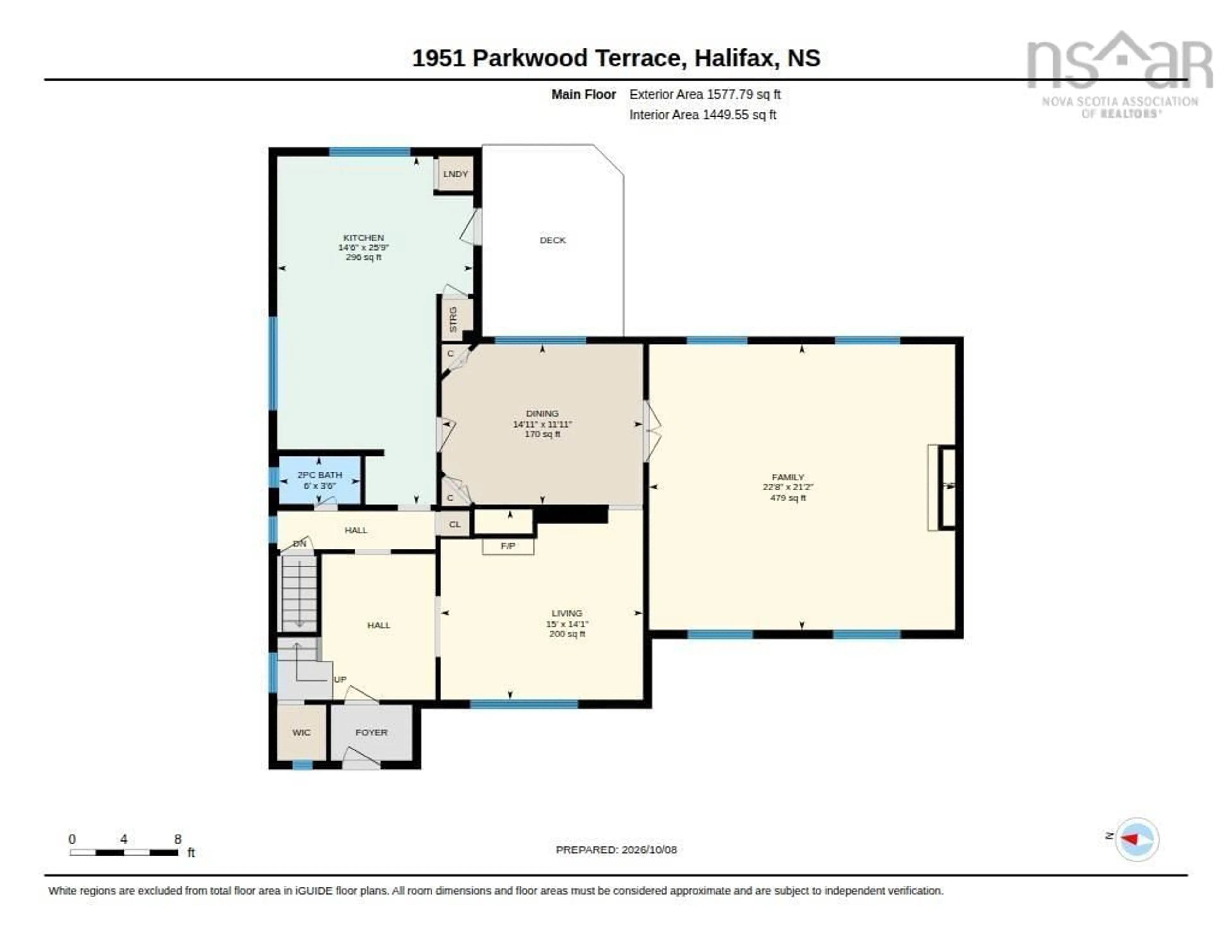 Floor plan for 1951 Parkwood Terr, Halifax Nova Scotia B3H 4G4