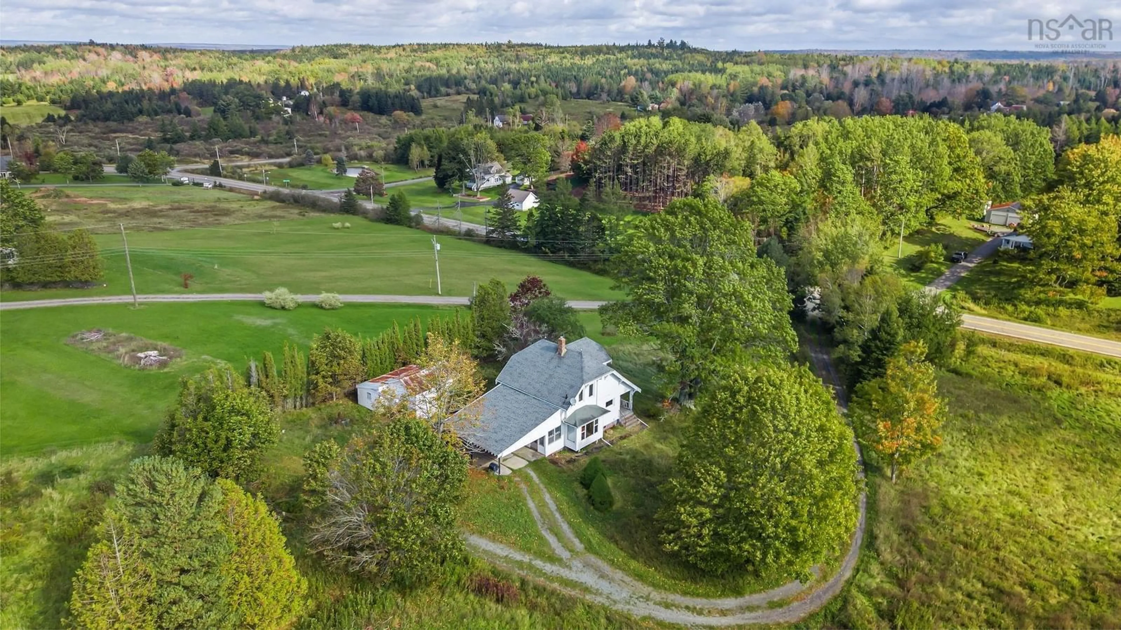 A pic from outside/outdoor area/front of a property/back of a property/a pic from drone, unknown for 3865 Highway 357, Meaghers Grant Nova Scotia B0N 1V0