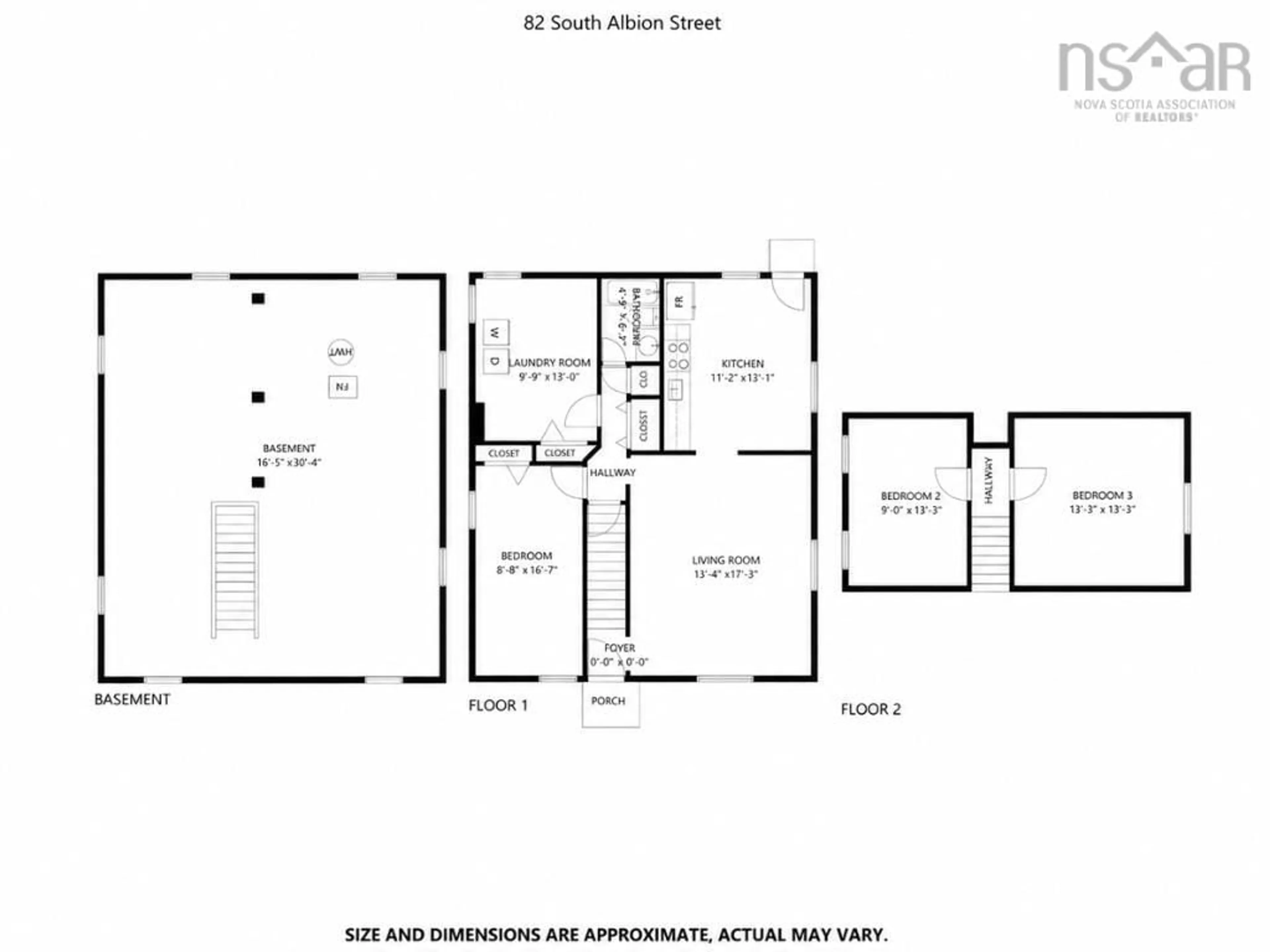 Floor plan for 82 South Albion St, Amherst Nova Scotia B4H 2W9