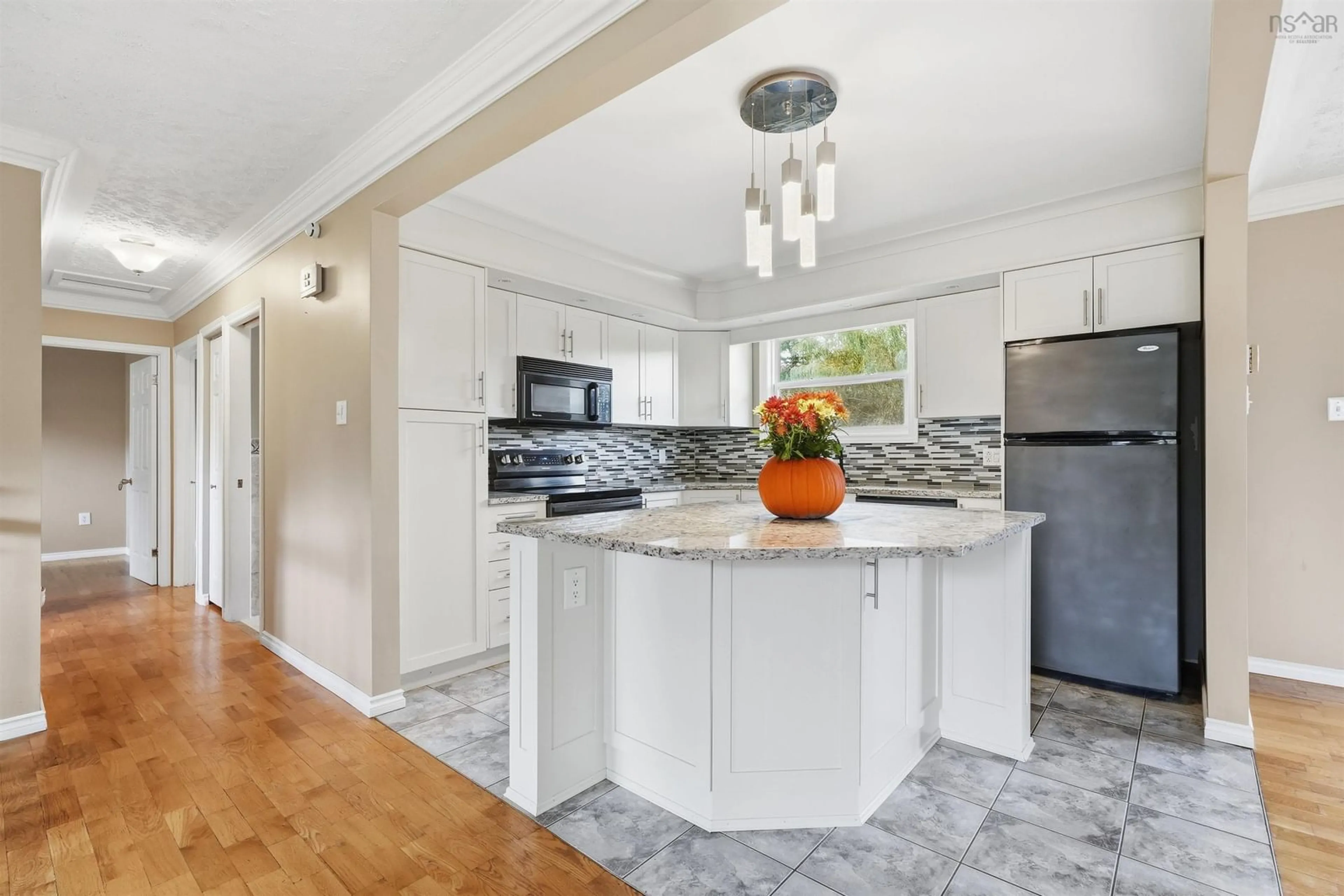 Open concept kitchen, ceramic/tile floor for 49 Mayflower Ave, Beaver Bank Nova Scotia B4G 1C1