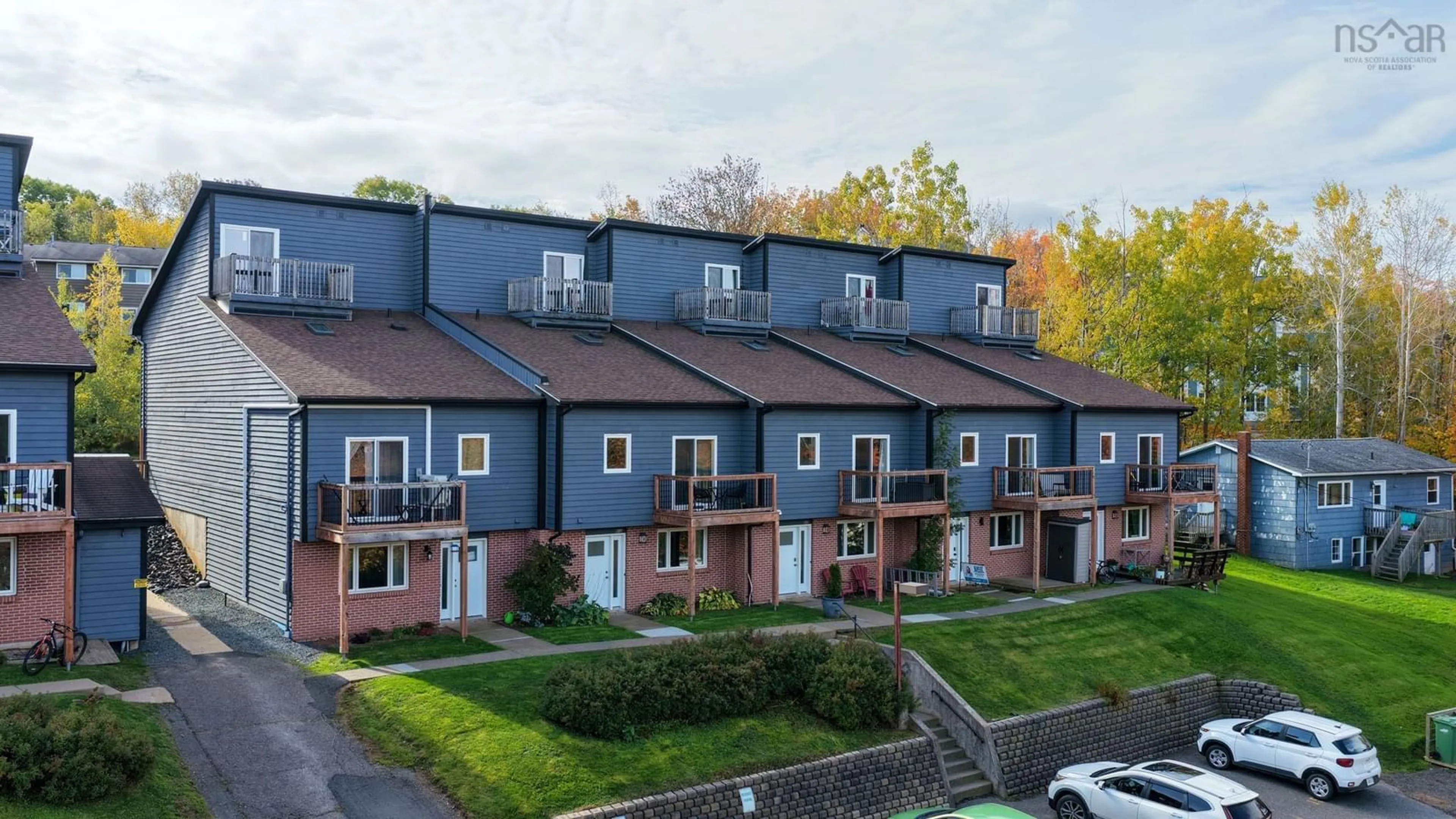 A pic from outside/outdoor area/front of a property/back of a property/a pic from drone, street for 8 Blomidon Terr #813, Wolfville Nova Scotia B4P 1M1