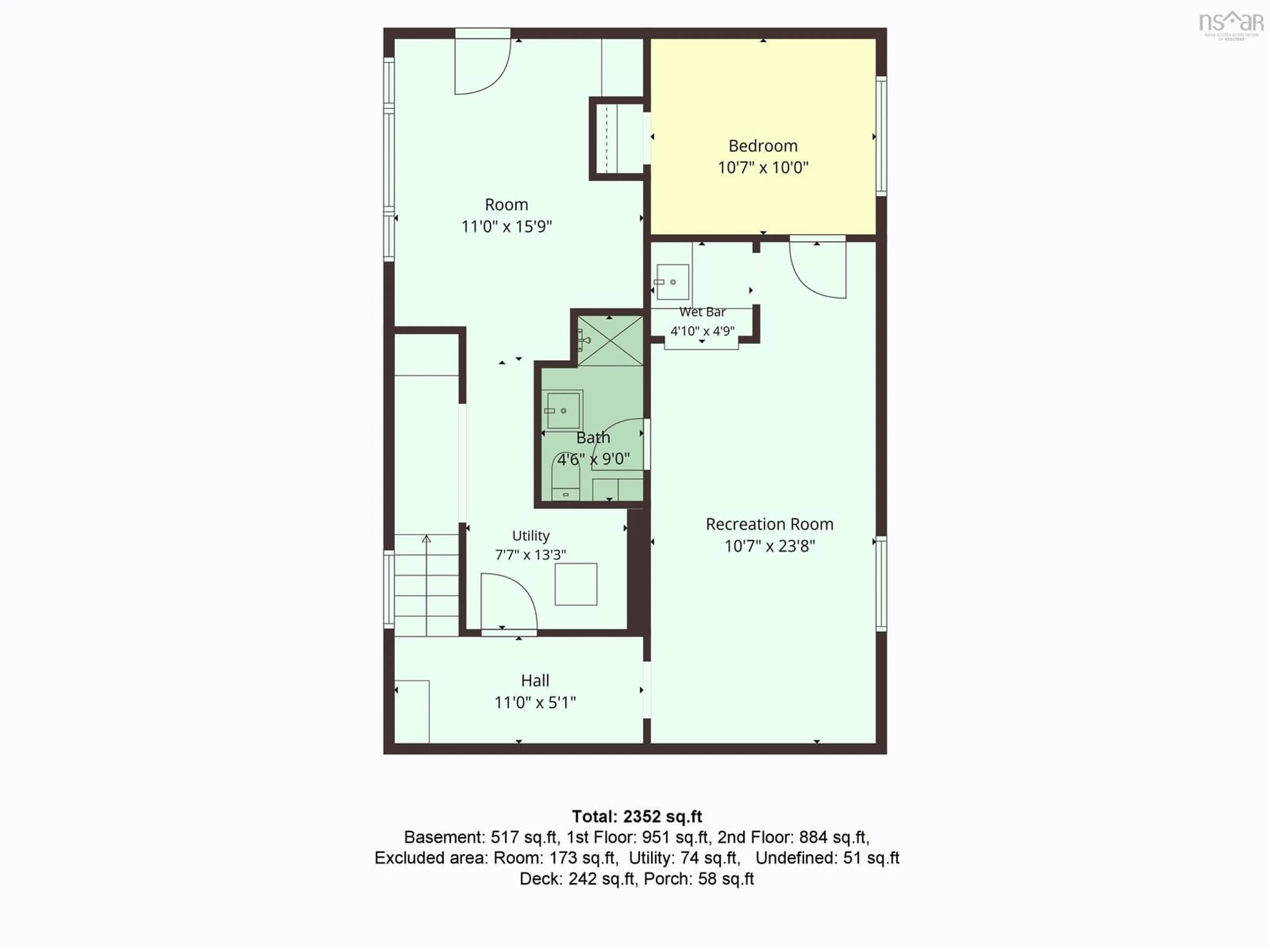 Floor plan for 5879 Stairs St, Halifax Nova Scotia B3K 2E2