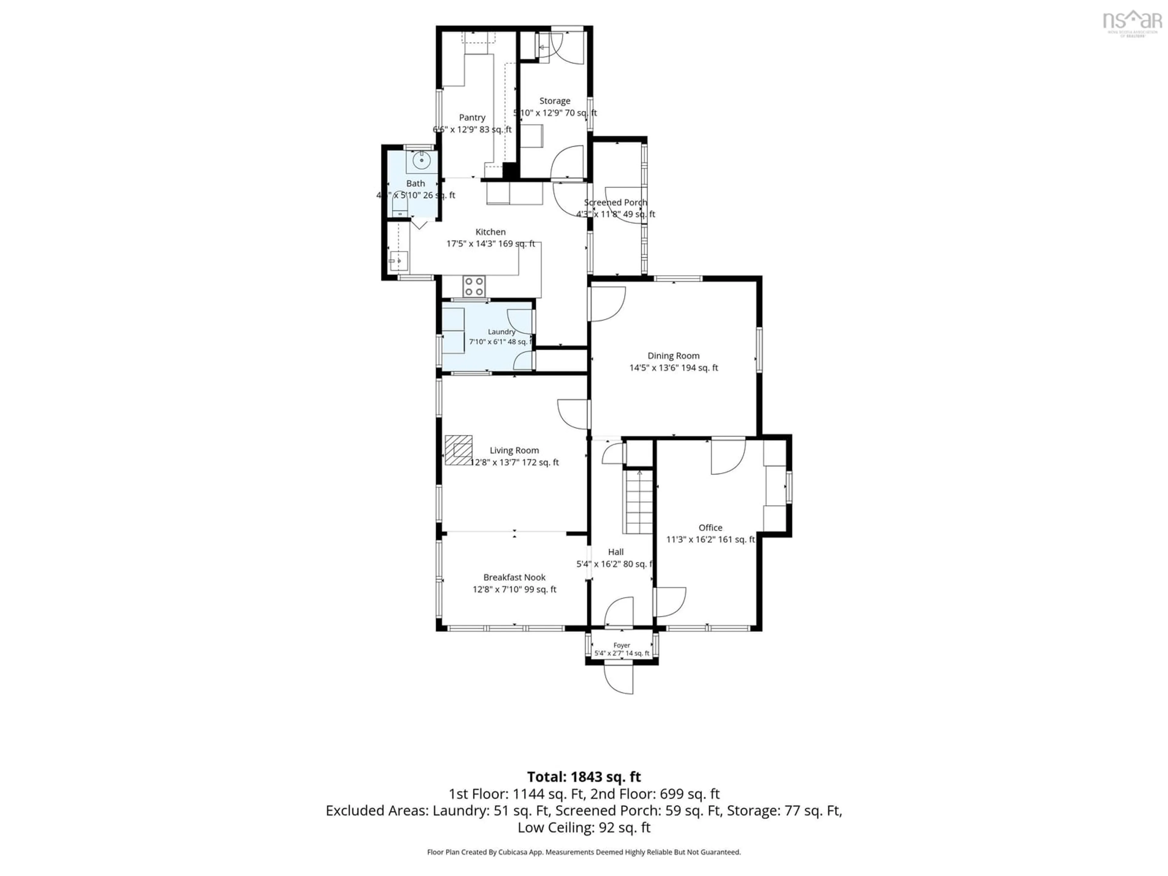 Floor plan for 181 Port Latour Rd, Port Clyde Nova Scotia B0W 2S0