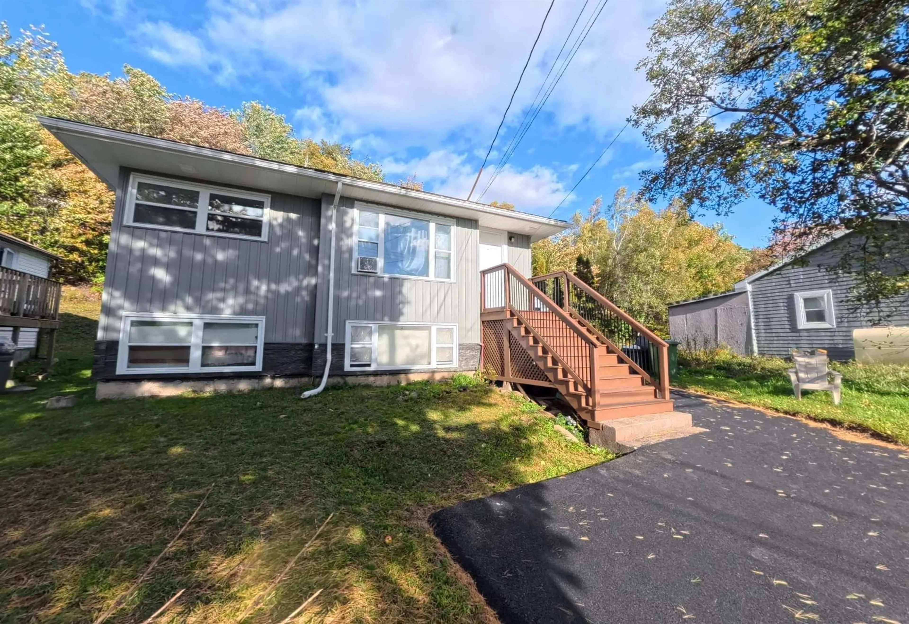 A pic from outside/outdoor area/front of a property/back of a property/a pic from drone, street for Mountain Ave #23, Dartmouth Nova Scotia B2X 1E9