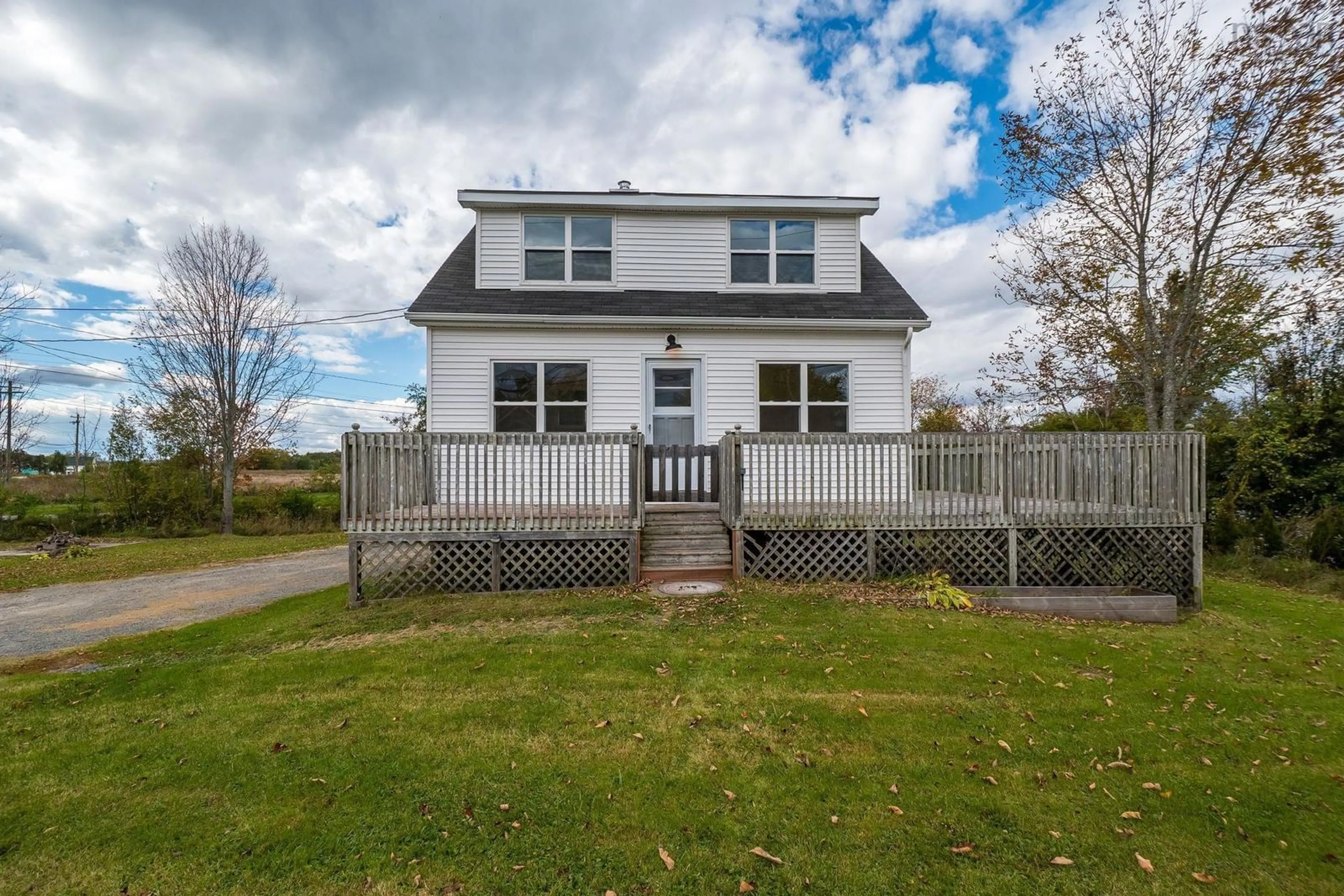 Home with vinyl exterior material, street for 160 Three Mile Plains Cross Rd, Three Mile Plains Nova Scotia B0N 2T0