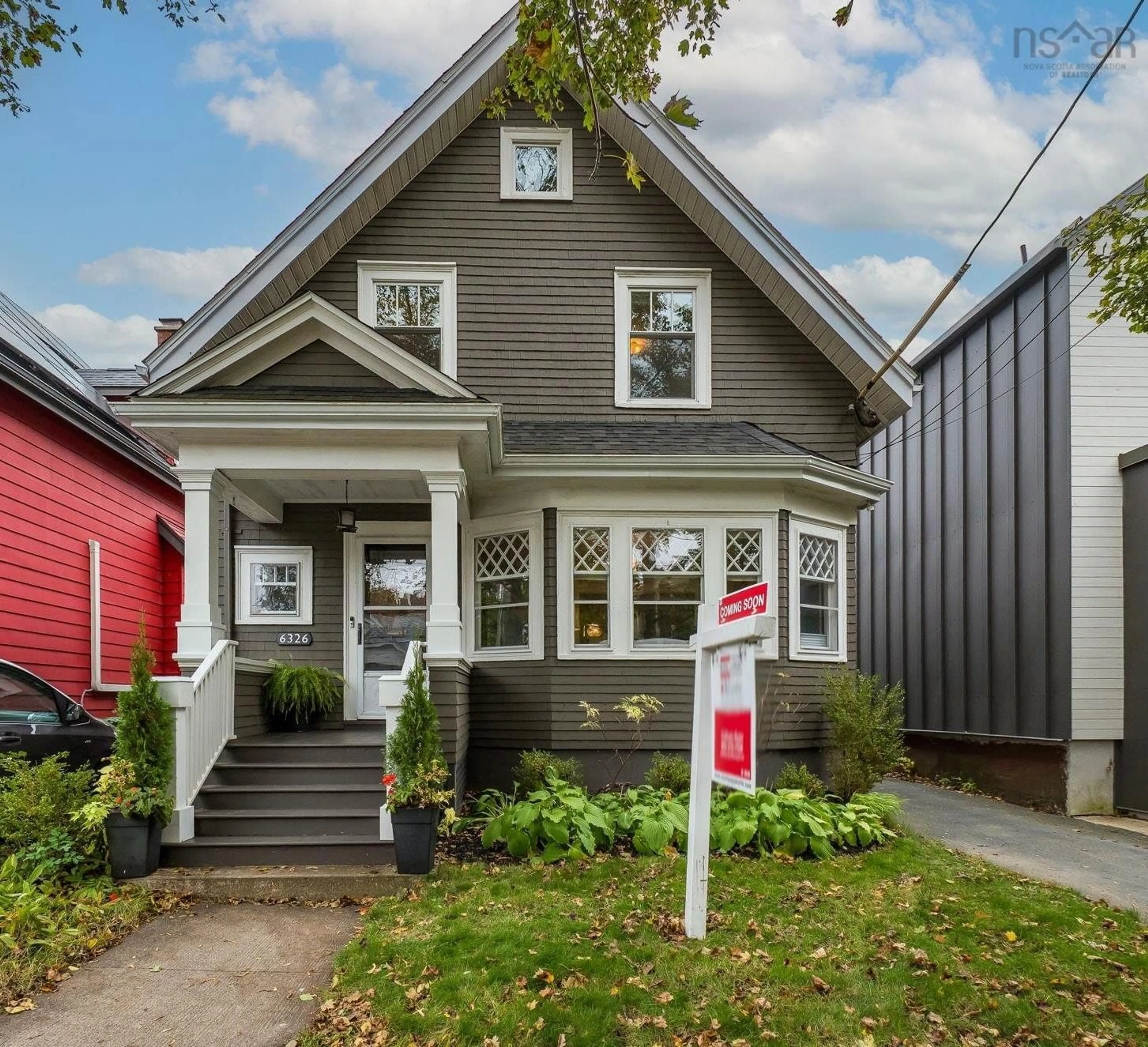 Home with vinyl exterior material, street for 6326 Norwood St, Halifax Nova Scotia B3H 2L1