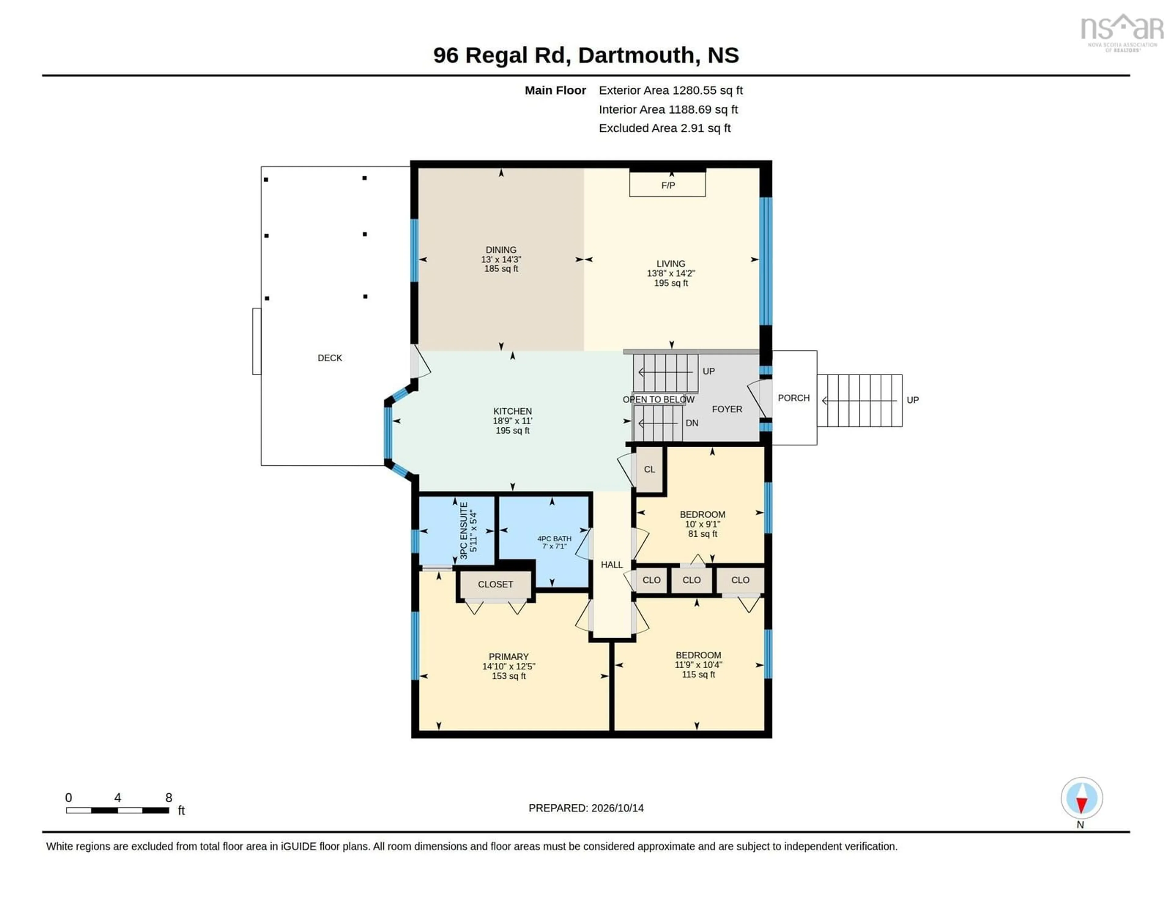 Floor plan for 96 Regal Rd, Dartmouth Nova Scotia B2W 4H6