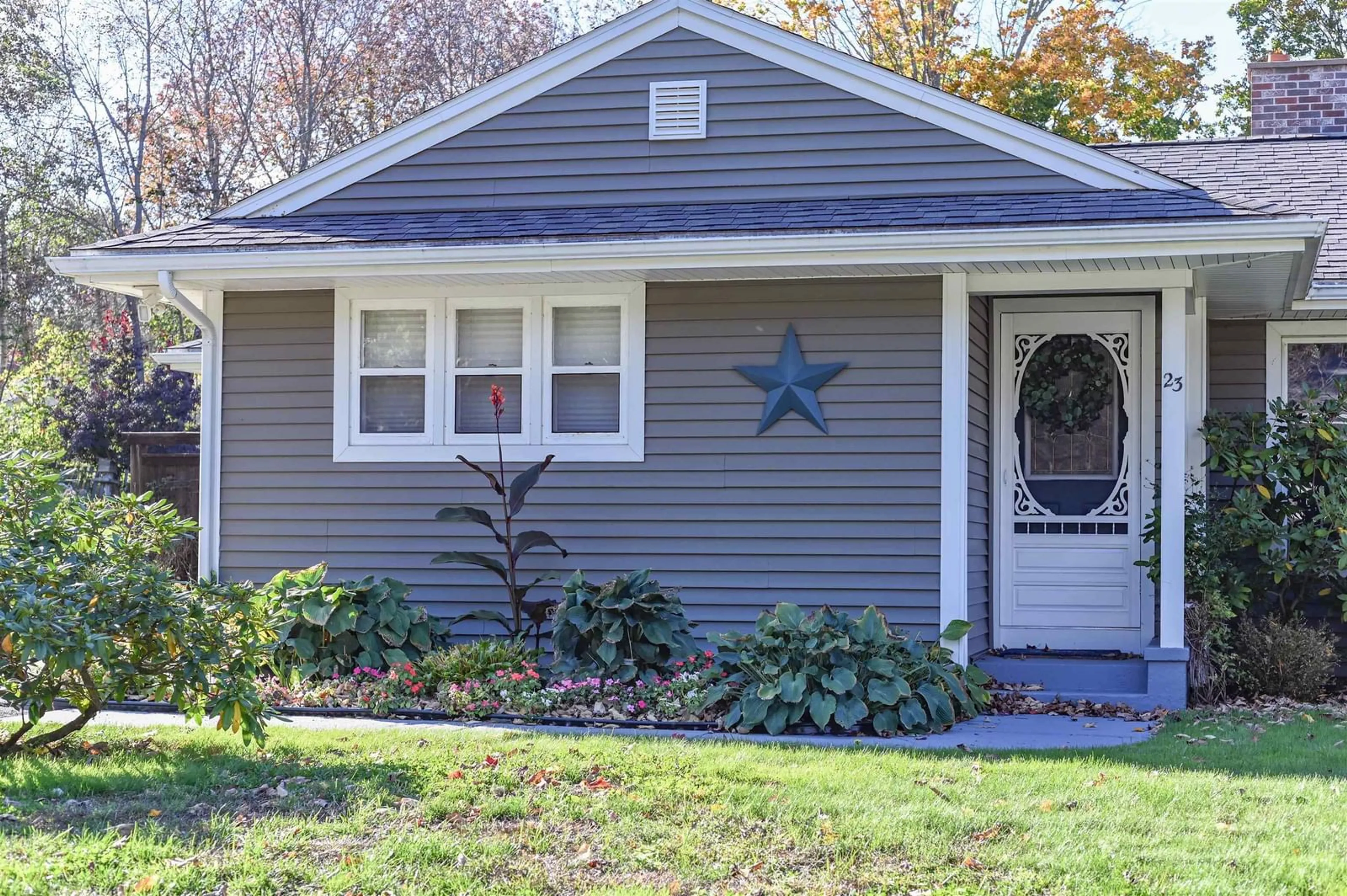 Home with vinyl exterior material, street for 23 Grant St., Kentville Ns, Kentville Nova Scotia B4N 2S5