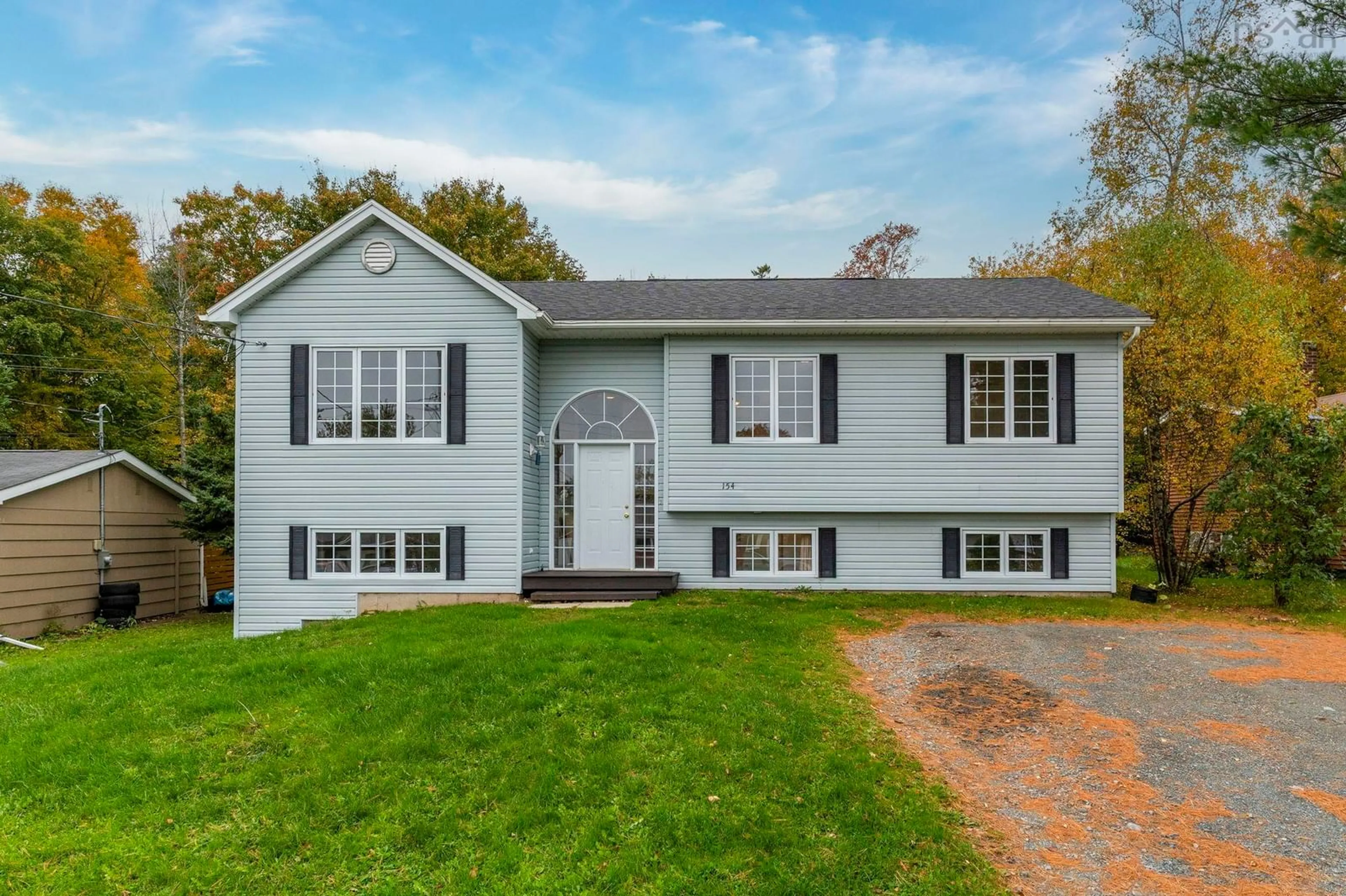 Home with vinyl exterior material, street for 154 Miller Lake Rd, Fall River Nova Scotia B2T 1J5