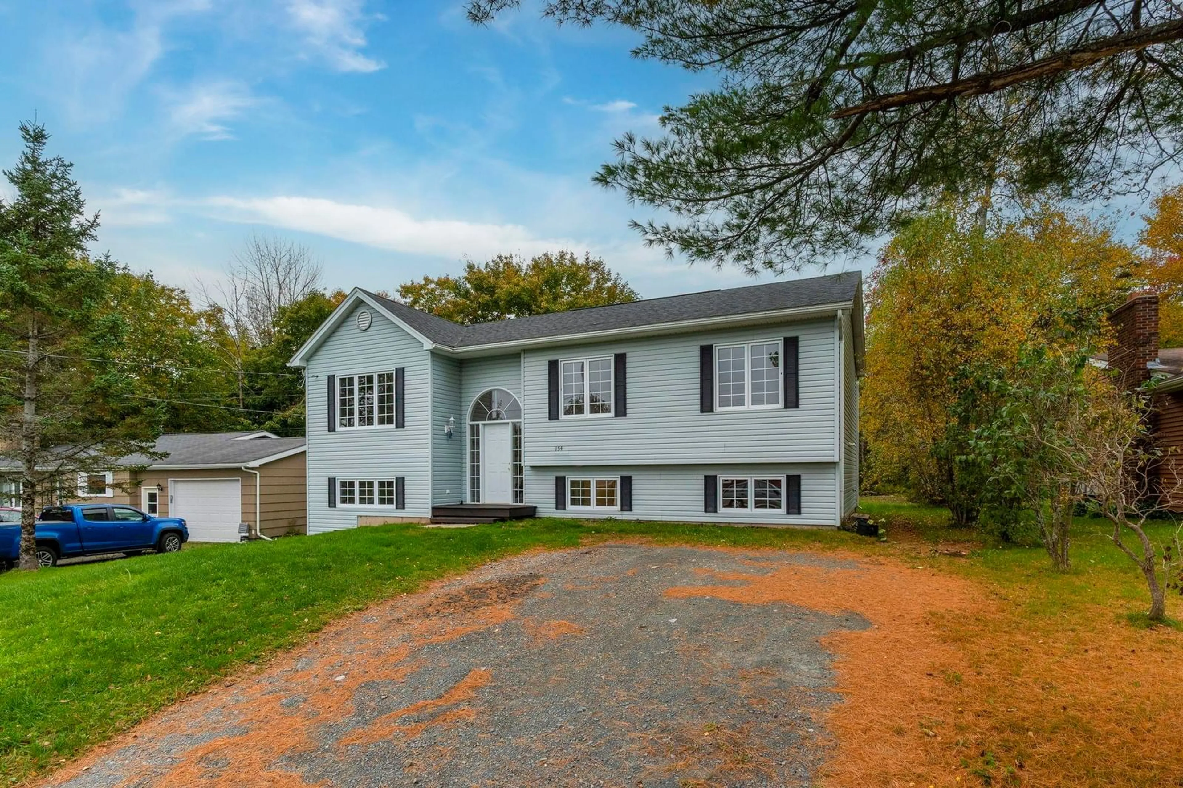 Home with vinyl exterior material, street for 154 Miller Lake Rd, Fall River Nova Scotia B2T 1J5